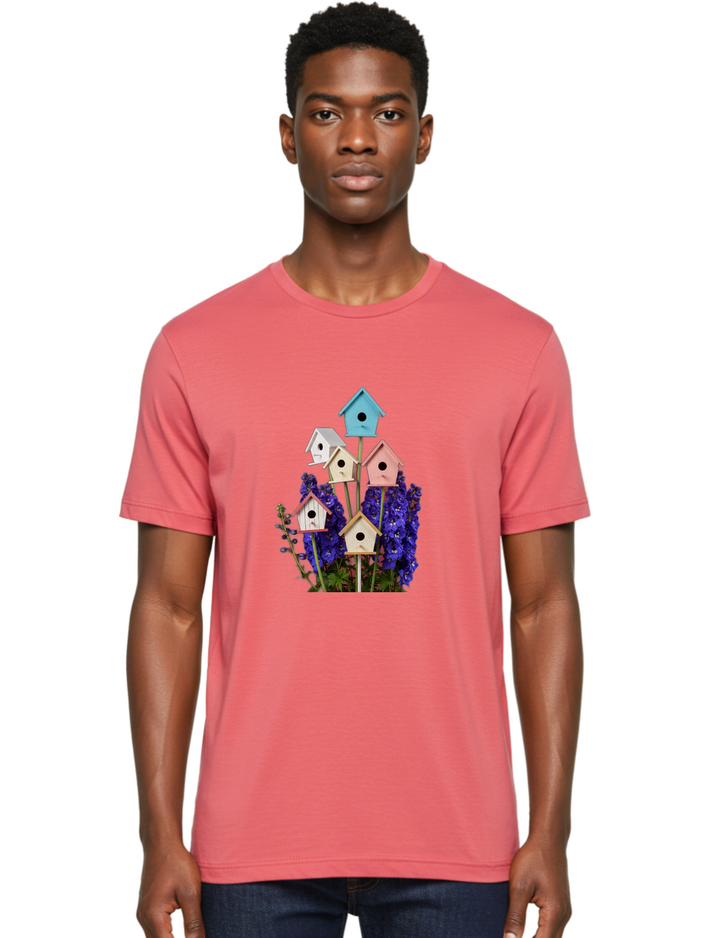 Birdhouses-1 Men'S Graphic Tee, 100% Cotton, Comfortable Casual Summer Wear, Machine Washable, Vintage Camera, Old Camera, Antique Camera, Black Camera, Classic Photography, Photography Equipment, Nostalgic Device, Film Camera, Camera Art Baj329