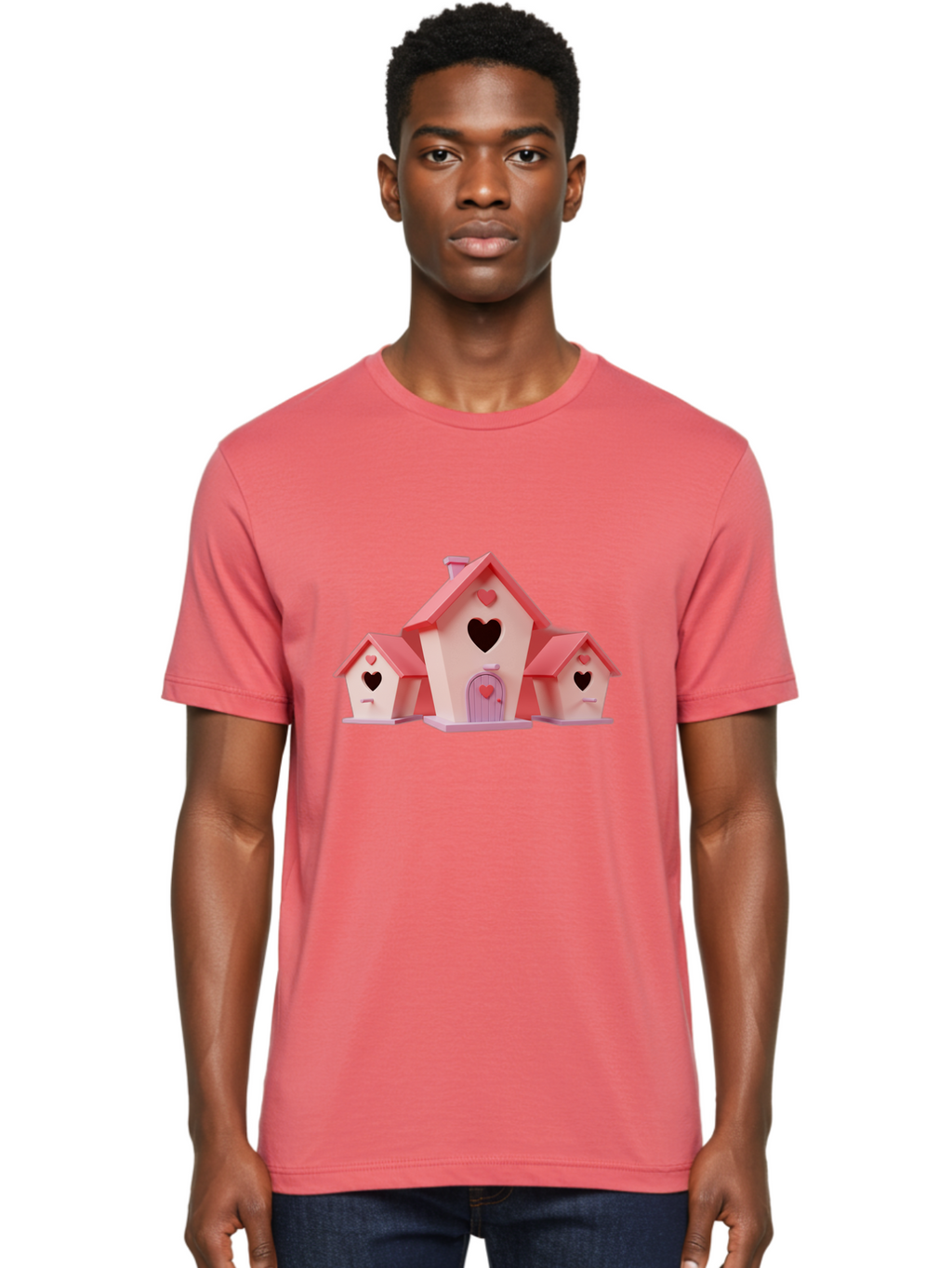 Birdhouses-With-Hearts Men'S Graphic Tee, 100% Cotton, Comfortable Casual Summer Wear, Machine Washable, Vintage Camera, Old Camera, Antique Camera, Black Camera, Classic Photography, Photography Equipment, Nostalgic Device, Film Camera, Baj331