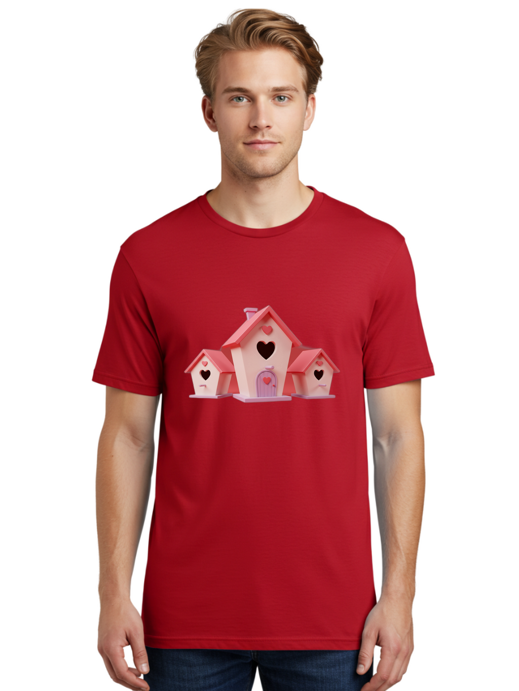 Birdhouses-With-Hearts Men'S Graphic Tee, 100% Cotton, Comfortable Casual Summer Wear, Machine Washable, Vintage Camera, Old Camera, Antique Camera, Black Camera, Classic Photography, Photography Equipment, Nostalgic Device, Film Camera, Baj331