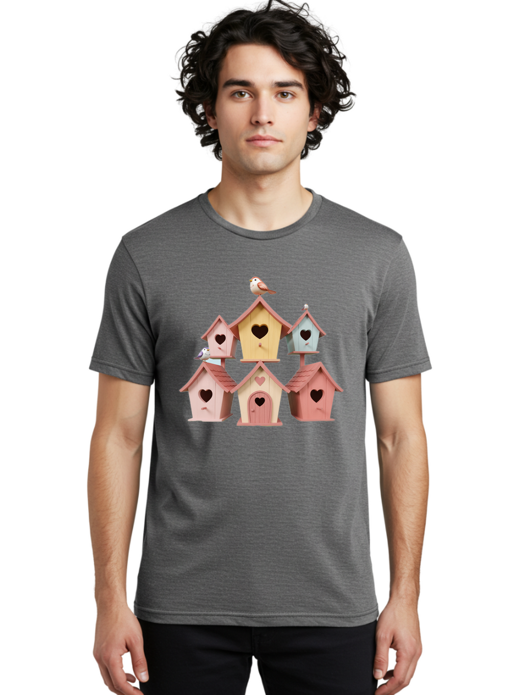 Birdhouses Men'S Graphic Tee, 100% Cotton, Comfortable Casual Summer Wear, Machine Washable, Vintage Camera, Old Camera, Antique Camera, Black Camera, Classic Photography, Photography Equipment, Nostalgic Device, Film Camera, Camera Art Baj332
