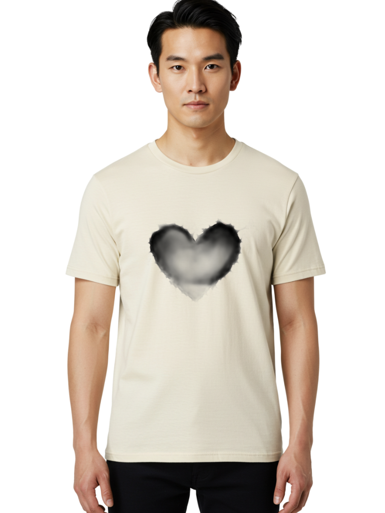 Black-Heart Men'S Graphic Tee, 100% Cotton, Comfortable Casual Summer Wear, Machine Washable, Vintage Camera, Old Camera, Antique Camera, Black Camera, Classic Photography, Photography Equipment, Nostalgic Device, Film Camera, Camera Art Baj333
