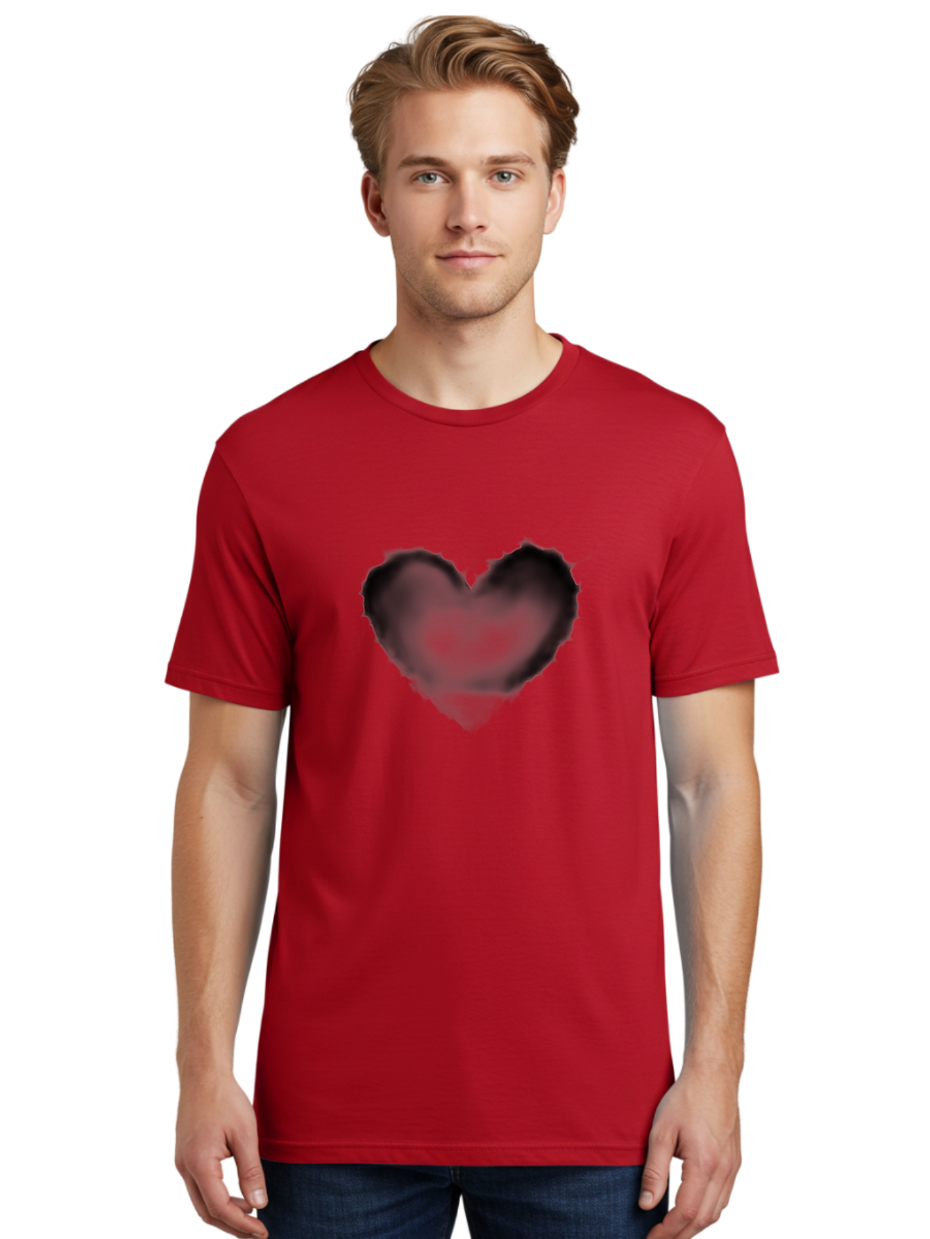 Black-Heart Men'S Graphic Tee, 100% Cotton, Comfortable Casual Summer Wear, Machine Washable, Vintage Camera, Old Camera, Antique Camera, Black Camera, Classic Photography, Photography Equipment, Nostalgic Device, Film Camera, Camera Art Baj333