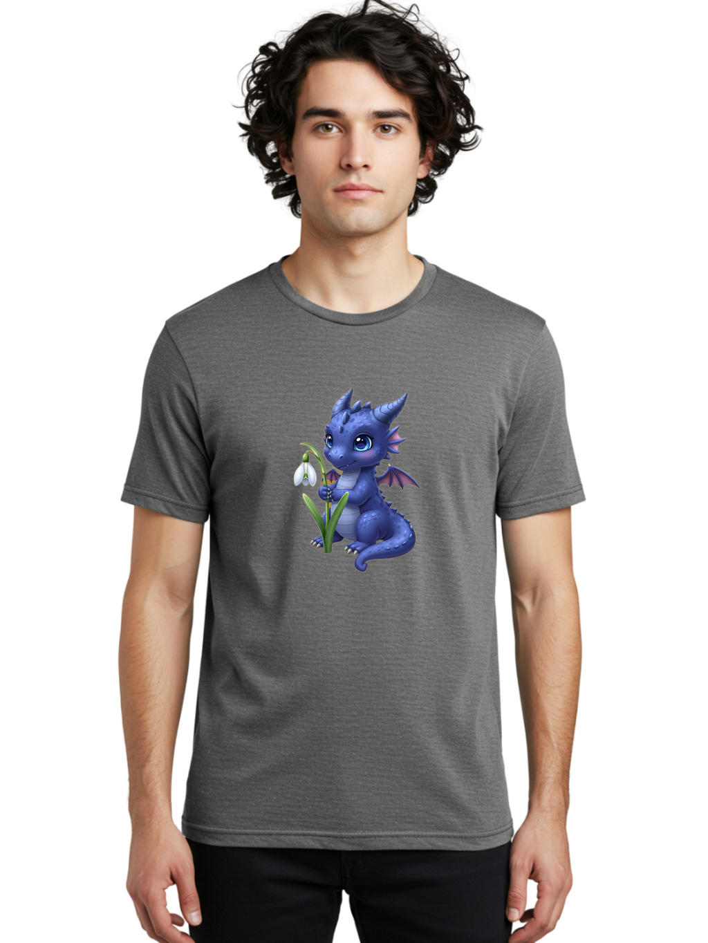 Blue-Dragon-With-Snowdrop Men'S Graphic Tee, 100% Cotton, Comfortable Casual Summer Wear, Machine Washable, Vintage Camera, Old Camera, Antique Camera, Black Camera, Classic Photography, Photography Equipment, Nostalgic Device, Film Camera, Baj336