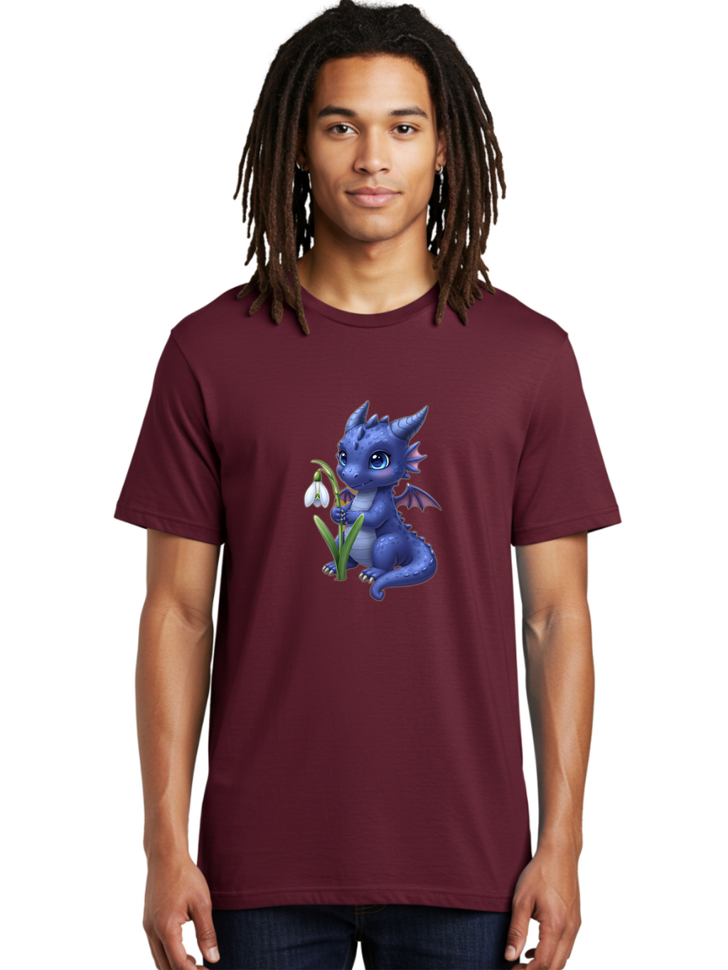 Blue-Dragon-With-Snowdrop Men'S Graphic Tee, 100% Cotton, Comfortable Casual Summer Wear, Machine Washable, Vintage Camera, Old Camera, Antique Camera, Black Camera, Classic Photography, Photography Equipment, Nostalgic Device, Film Camera, Baj336