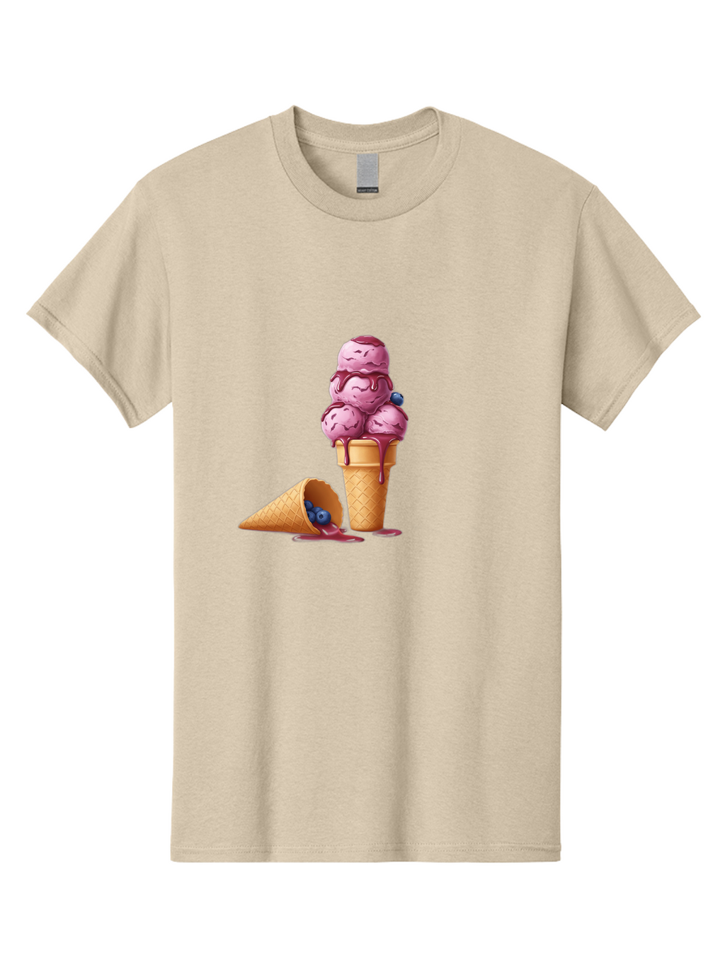 Blueberry-Ice-Cream Men'S Graphic Tee, 100% Cotton, Comfortable Casual Summer Wear, Machine Washable, Vintage Camera, Old Camera, Antique Camera, Black Camera, Classic Photography, Photography Equipment, Nostalgic Device, Film Camera, Baj338