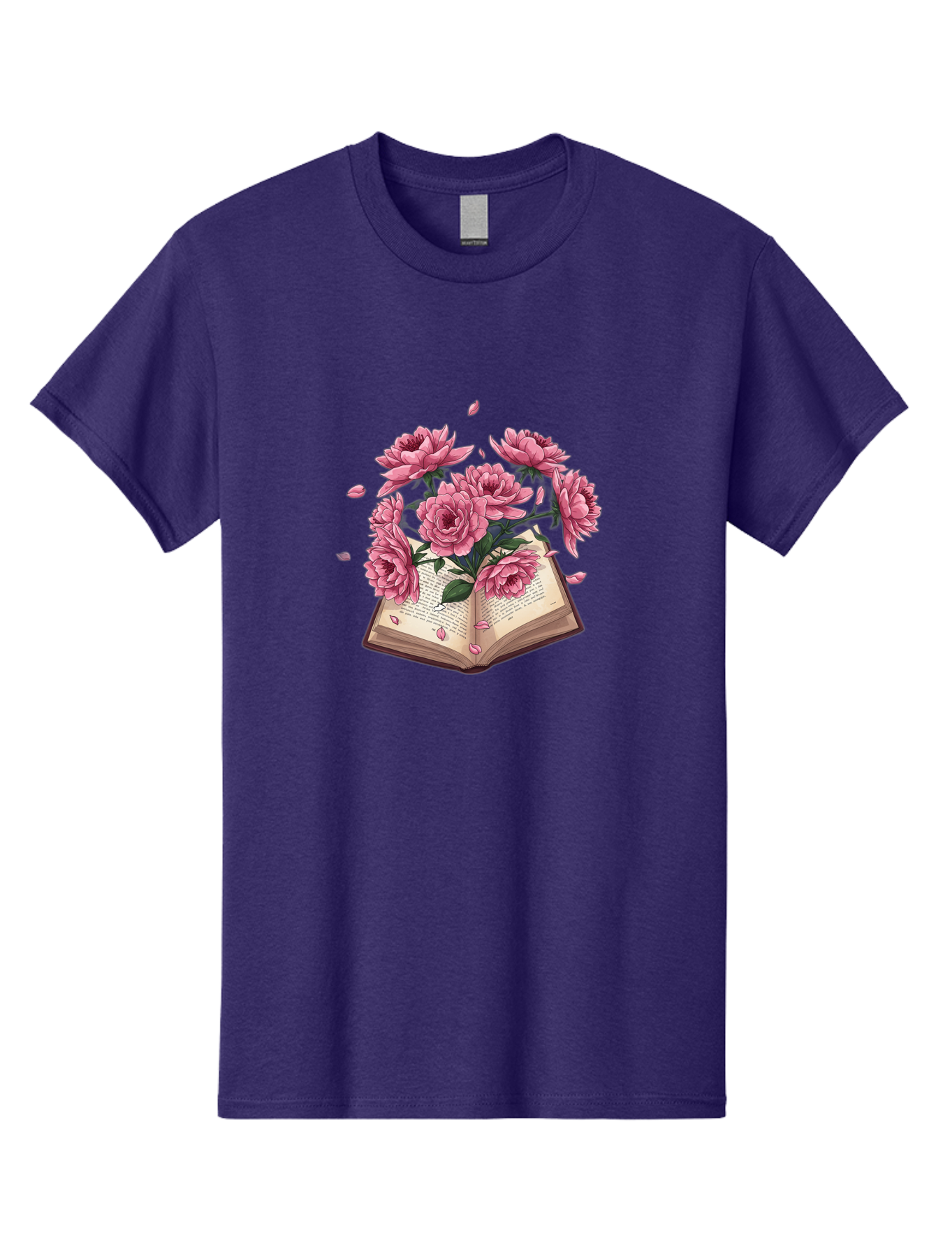 Book-With-Pink-Roses Men'S Graphic Tee, 100% Cotton, Comfortable Casual Summer Wear, Machine Washable, Vintage Camera, Old Camera, Antique Camera, Black Camera, Classic Photography, Photography Equipment, Nostalgic Device, Film Camera, Baj340