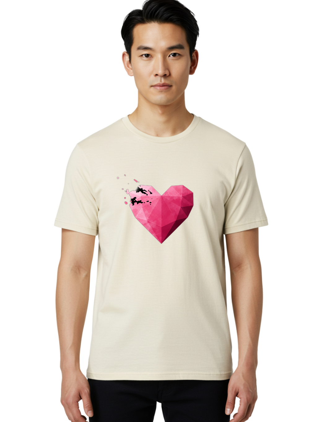 Broken-Heart-1 Men'S Graphic Tee, 100% Cotton, Comfortable Casual Summer Wear, Machine Washable, Vintage Camera, Old Camera, Antique Camera, Black Camera, Classic Photography, Photography Equipment, Nostalgic Device, Film Camera, Camera Art Baj343