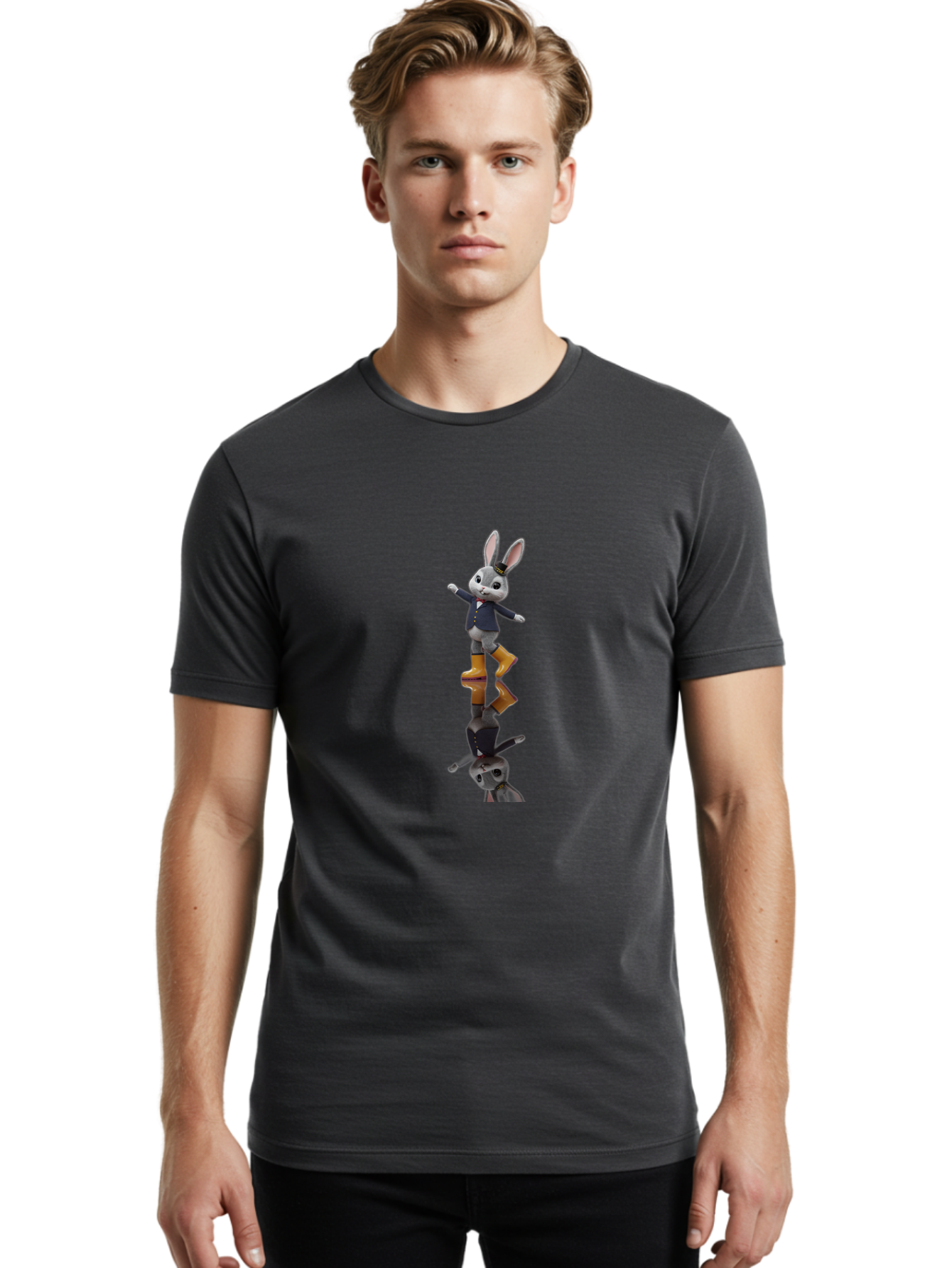 Bunny-1 Men'S Graphic Tee, 100% Cotton, Comfortable Casual Summer Wear, Machine Washable, Vintage Camera, Old Camera, Antique Camera, Black Camera, Classic Photography, Photography Equipment, Nostalgic Device, Film Camera, Camera Art Baj346