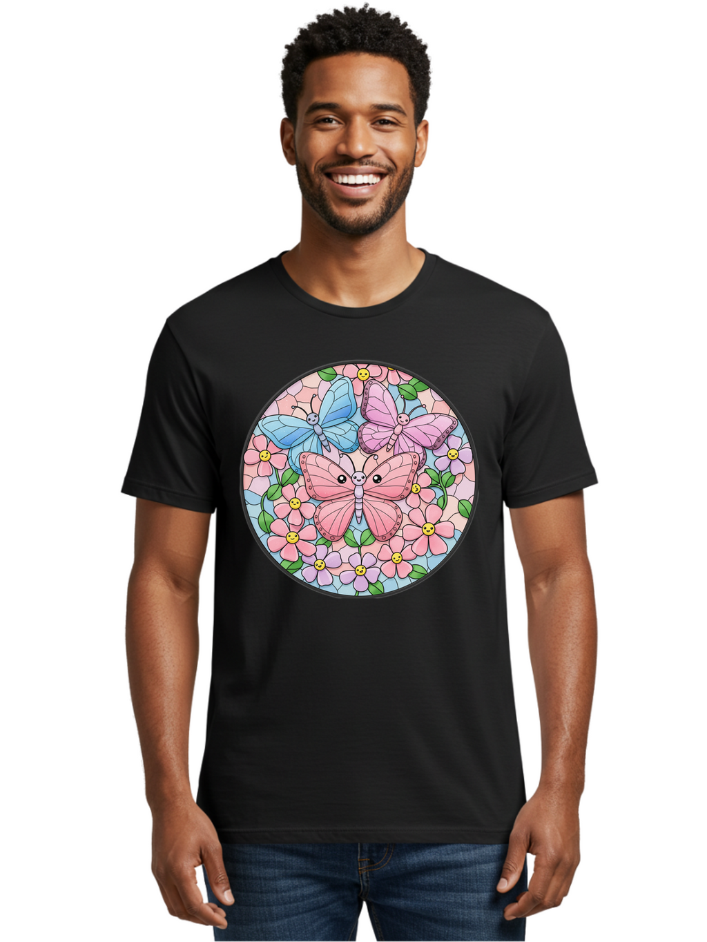 Butterflies-And-Flowers Men'S Graphic Tee, 100% Cotton, Comfortable Casual Summer Wear, Machine Washable, Vintage Camera, Old Camera, Antique Camera, Black Camera, Classic Photography, Photography Equipment, Nostalgic Device, Film Camera, Baj350