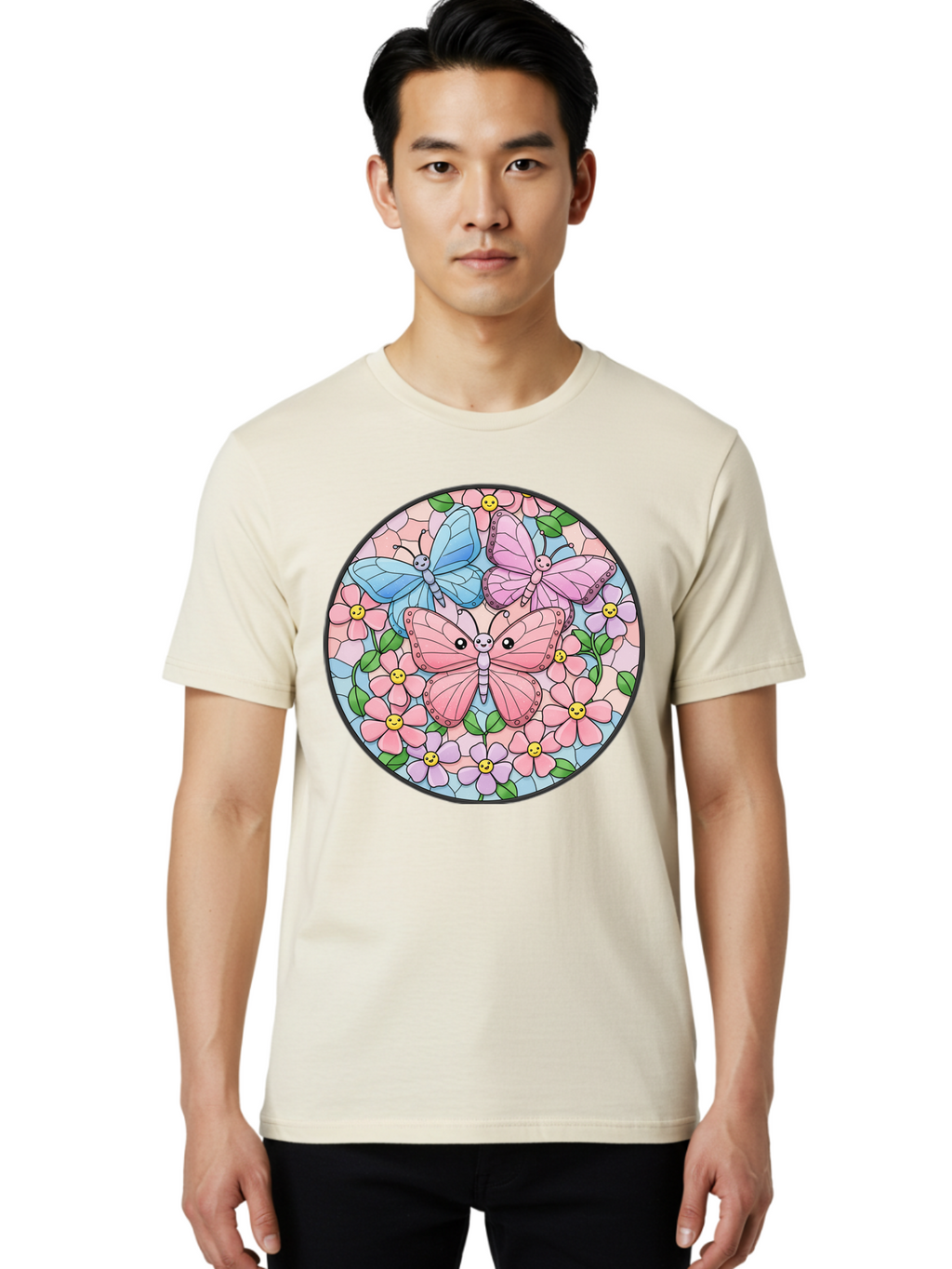Butterflies-And-Flowers Men'S Graphic Tee, 100% Cotton, Comfortable Casual Summer Wear, Machine Washable, Vintage Camera, Old Camera, Antique Camera, Black Camera, Classic Photography, Photography Equipment, Nostalgic Device, Film Camera, Baj350