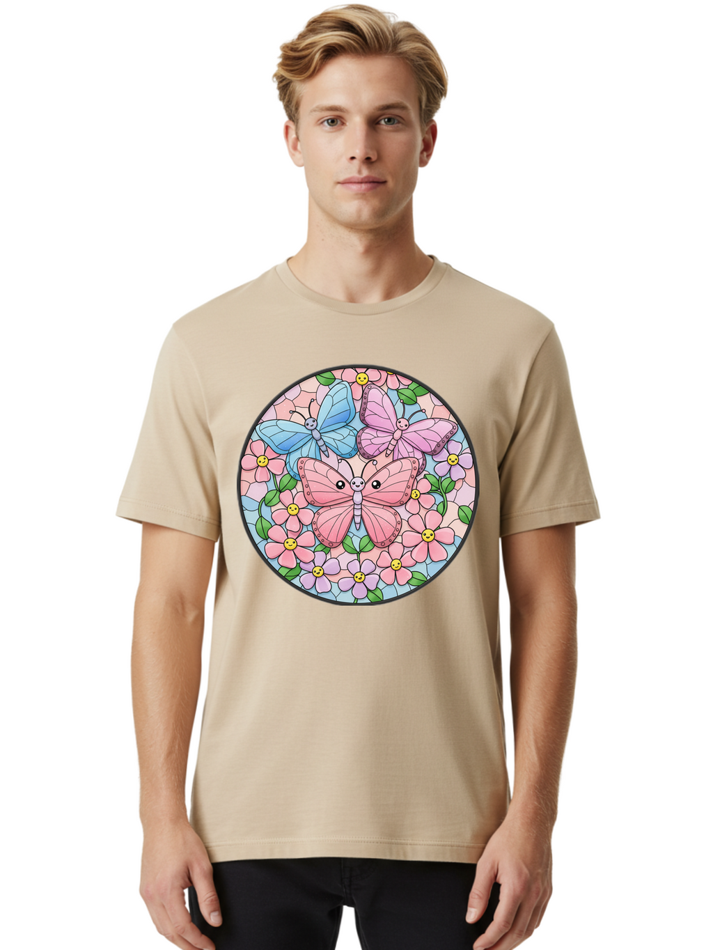 Butterflies-And-Flowers Men'S Graphic Tee, 100% Cotton, Comfortable Casual Summer Wear, Machine Washable, Vintage Camera, Old Camera, Antique Camera, Black Camera, Classic Photography, Photography Equipment, Nostalgic Device, Film Camera, Baj350