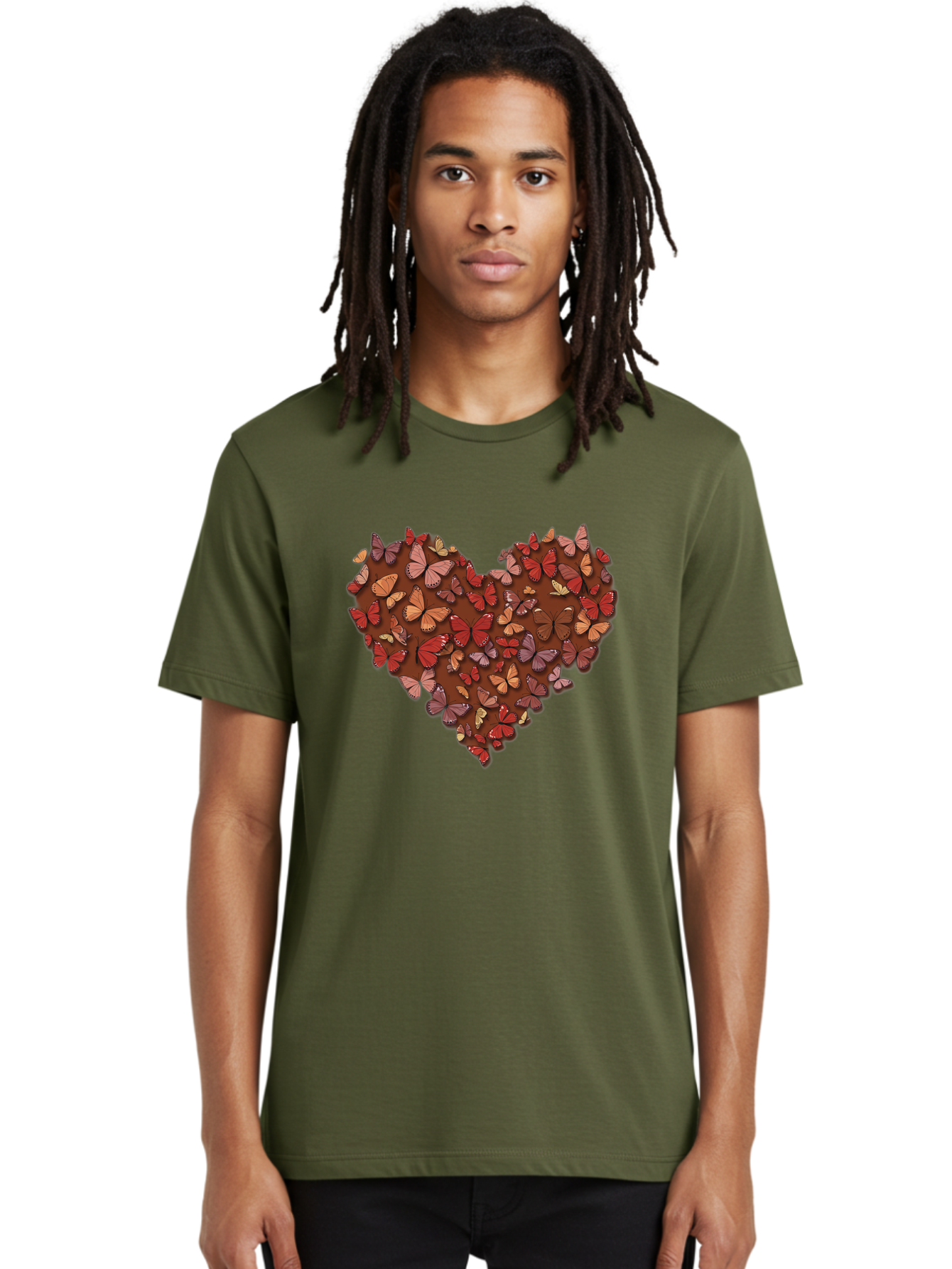 Butterflies-Heart-2 Men'S Graphic Tee, 100% Cotton, Comfortable Casual Summer Wear, Machine Washable, Vintage Camera, Old Camera, Antique Camera, Black Camera, Classic Photography, Photography Equipment, Nostalgic Device, Film Camera, Baj353