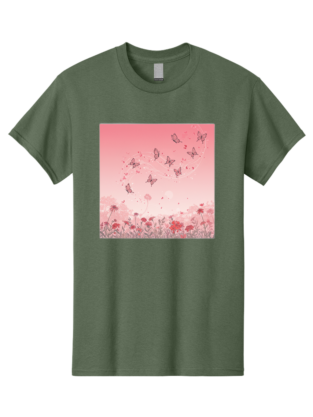 Butterflies-In-Flowers Men'S Graphic Tee, 100% Cotton, Comfortable Casual Summer Wear, Machine Washable, Vintage Camera, Old Camera, Antique Camera, Black Camera, Classic Photography, Photography Equipment, Nostalgic Device, Film Camera, Baj355