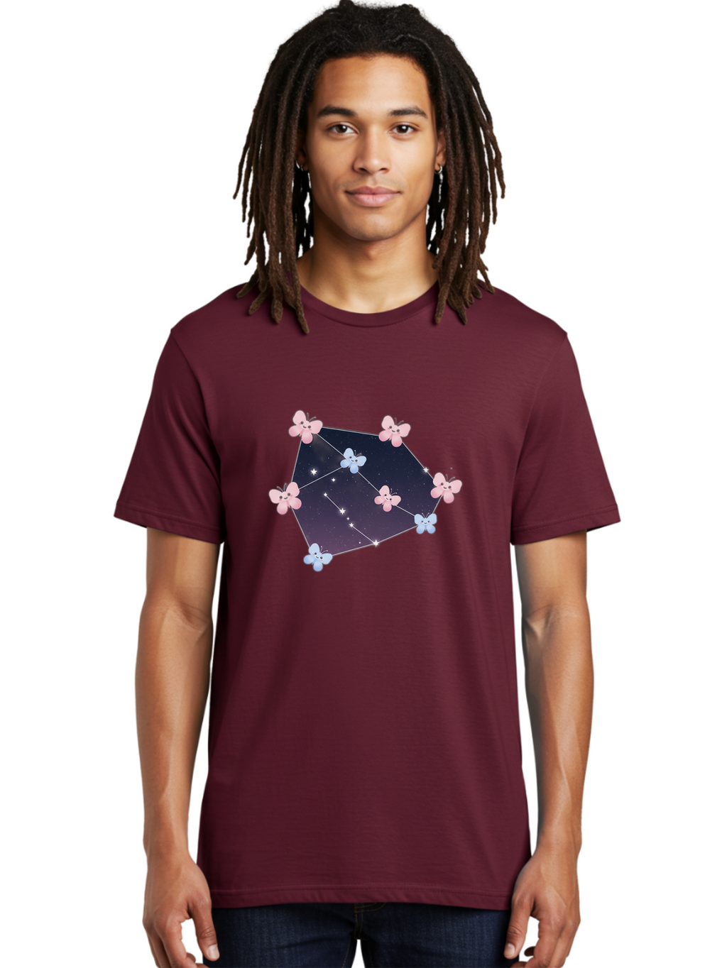 Butterfly-Constellation Men'S Graphic Tee, 100% Cotton, Comfortable Casual Summer Wear, Machine Washable, Vintage Camera, Old Camera, Antique Camera, Black Camera, Classic Photography, Photography Equipment, Nostalgic Device, Film Camera, Baj357