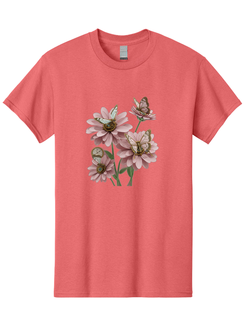 Butterfly-Flowers Men'S Graphic Tee, 100% Cotton, Comfortable Casual Summer Wear, Machine Washable, Vintage Camera, Old Camera, Antique Camera, Black Camera, Classic Photography, Photography Equipment, Nostalgic Device, Film Camera, Camera Art Baj358