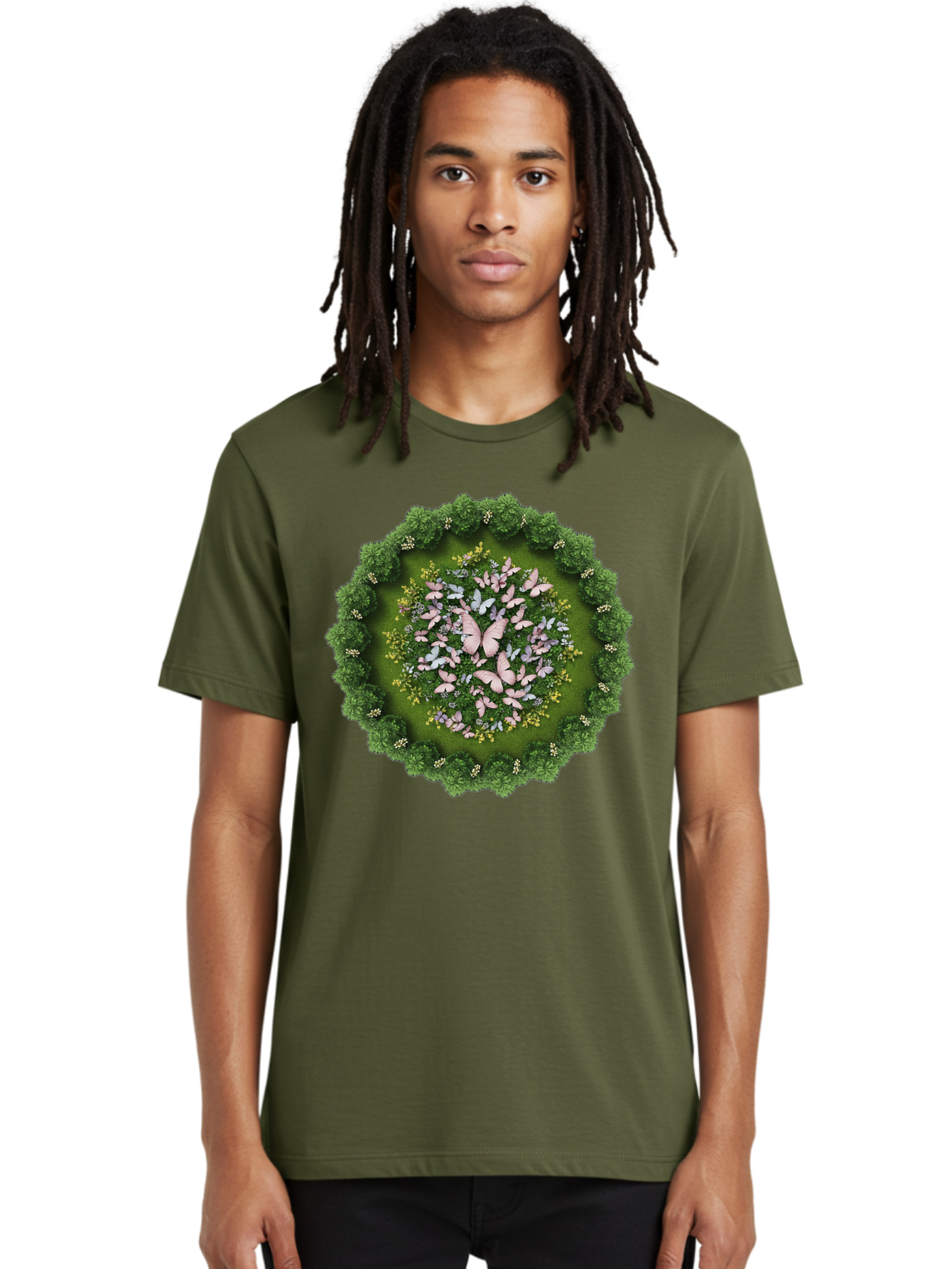 Butterfly-Garden Men'S Graphic Tee, 100% Cotton, Comfortable Casual Summer Wear, Machine Washable, Vintage Camera, Old Camera, Antique Camera, Black Camera, Classic Photography, Photography Equipment, Nostalgic Device, Film Camera, Camera Art Baj359