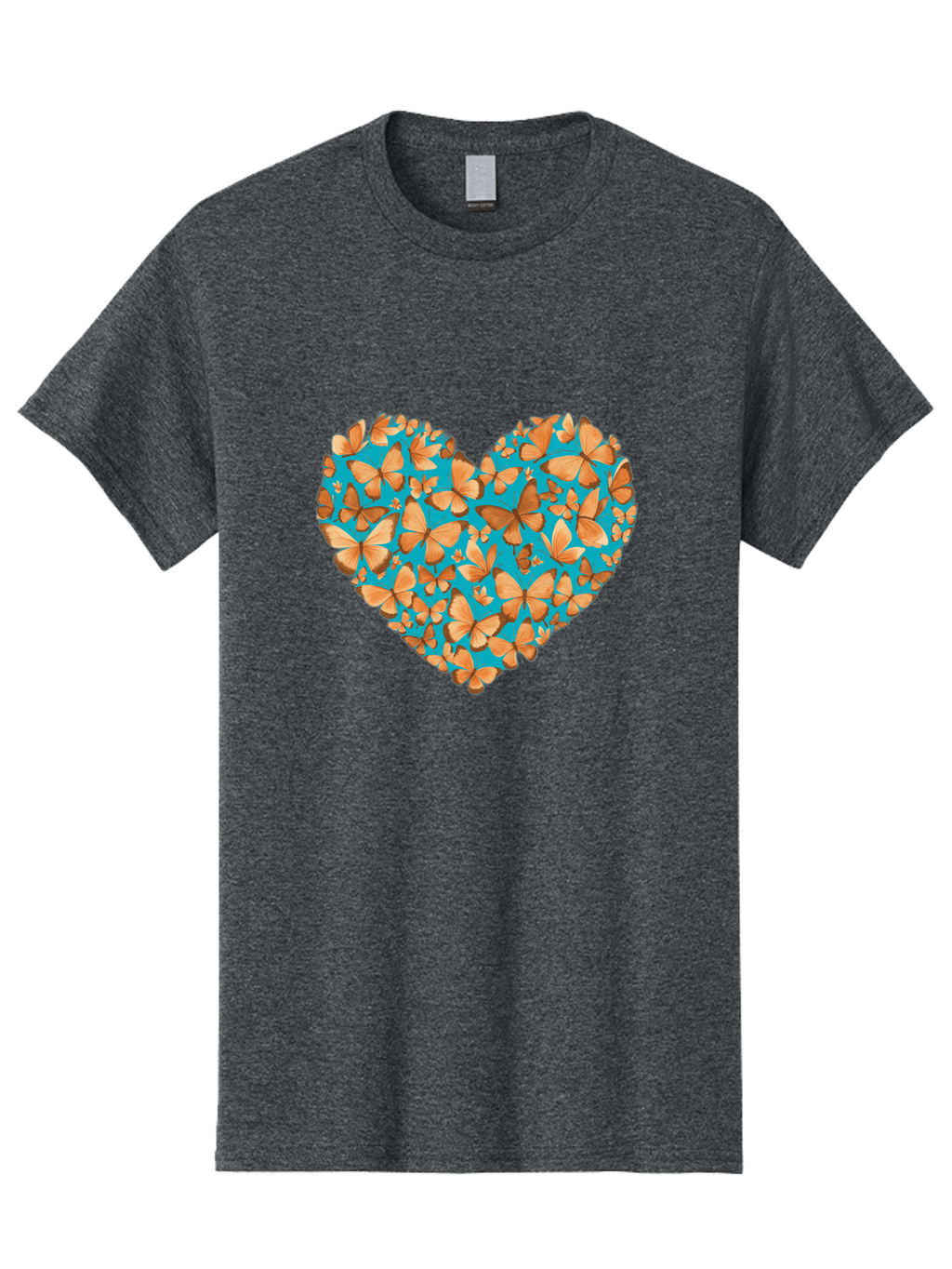 Butterfly-Heart-1 Men'S Graphic Tee, 100% Cotton, Comfortable Casual Summer Wear, Machine Washable, Vintage Camera, Old Camera, Antique Camera, Black Camera, Classic Photography, Photography Equipment, Nostalgic Device, Film Camera, Camera Art Baj360