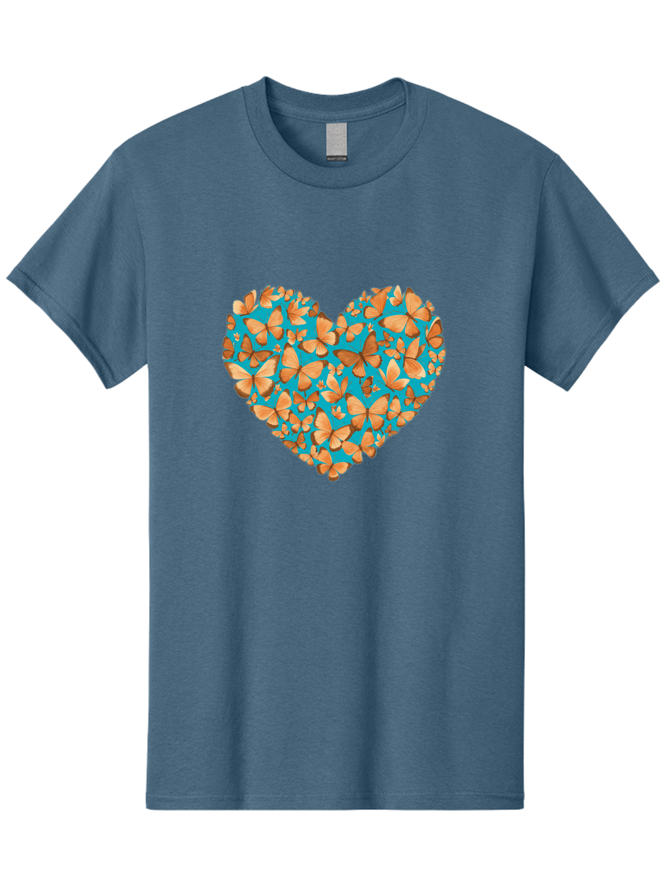 Butterfly-Heart-1 Men'S Graphic Tee, 100% Cotton, Comfortable Casual Summer Wear, Machine Washable, Vintage Camera, Old Camera, Antique Camera, Black Camera, Classic Photography, Photography Equipment, Nostalgic Device, Film Camera, Camera Art Baj360