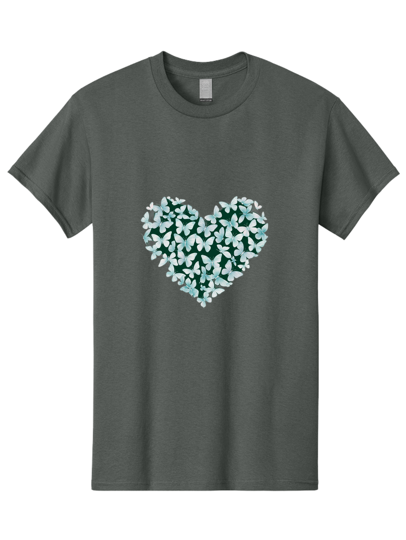 Butterfly-Heart-2 Men'S Graphic Tee, 100% Cotton, Comfortable Casual Summer Wear, Machine Washable, Vintage Camera, Old Camera, Antique Camera, Black Camera, Classic Photography, Photography Equipment, Nostalgic Device, Film Camera, Camera Art Baj361