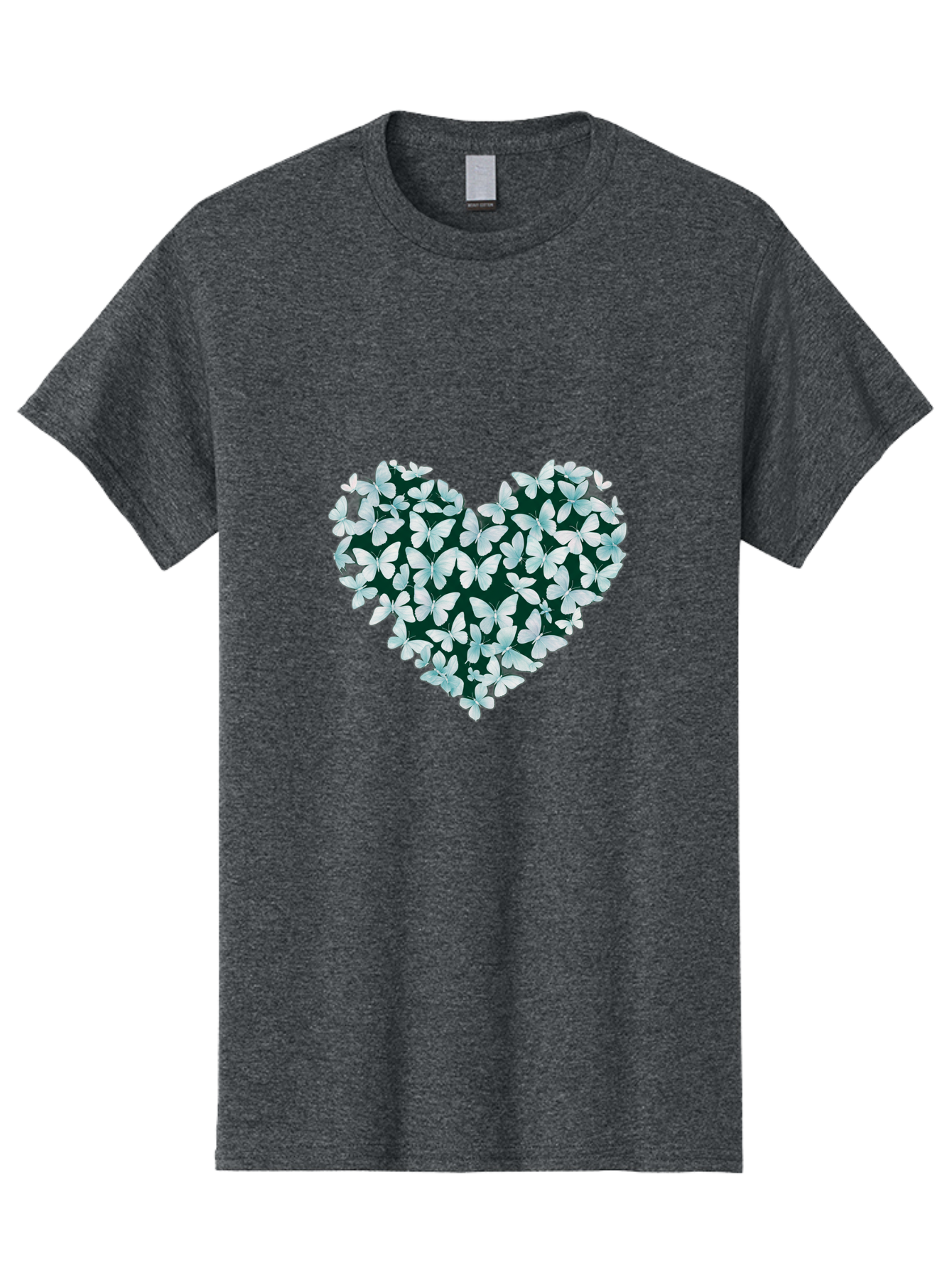 Butterfly-Heart-2 Men'S Graphic Tee, 100% Cotton, Comfortable Casual Summer Wear, Machine Washable, Vintage Camera, Old Camera, Antique Camera, Black Camera, Classic Photography, Photography Equipment, Nostalgic Device, Film Camera, Camera Art Baj361
