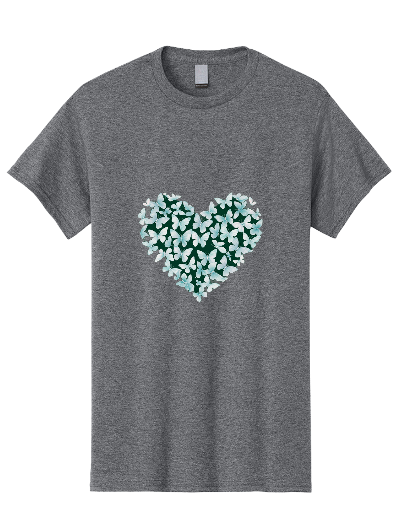 Butterfly-Heart-2 Men'S Graphic Tee, 100% Cotton, Comfortable Casual Summer Wear, Machine Washable, Vintage Camera, Old Camera, Antique Camera, Black Camera, Classic Photography, Photography Equipment, Nostalgic Device, Film Camera, Camera Art Baj361