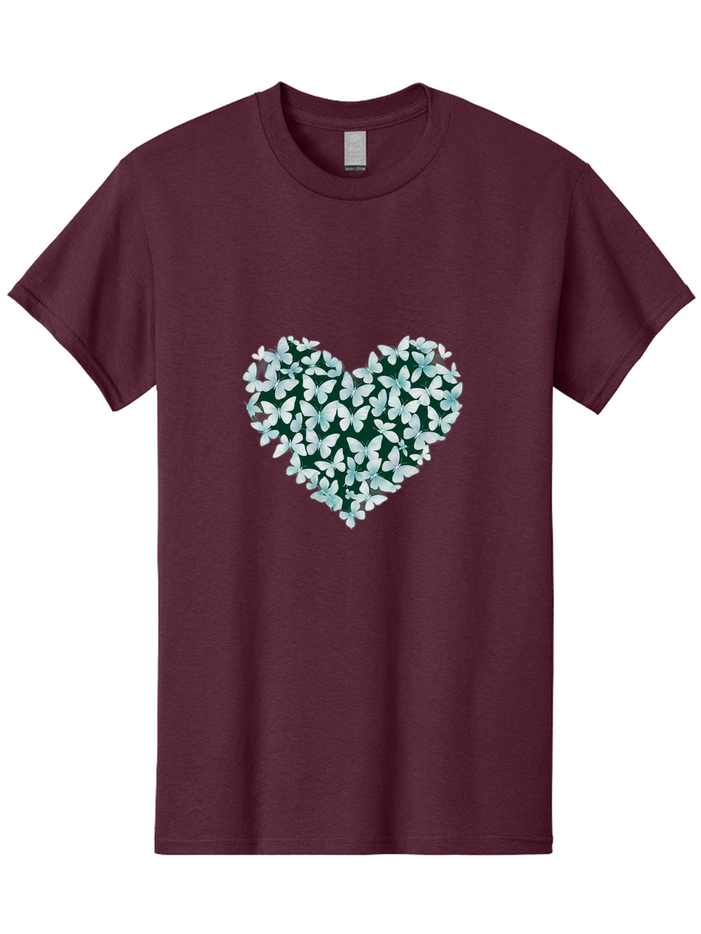 Butterfly-Heart-2 Men'S Graphic Tee, 100% Cotton, Comfortable Casual Summer Wear, Machine Washable, Vintage Camera, Old Camera, Antique Camera, Black Camera, Classic Photography, Photography Equipment, Nostalgic Device, Film Camera, Camera Art Baj361