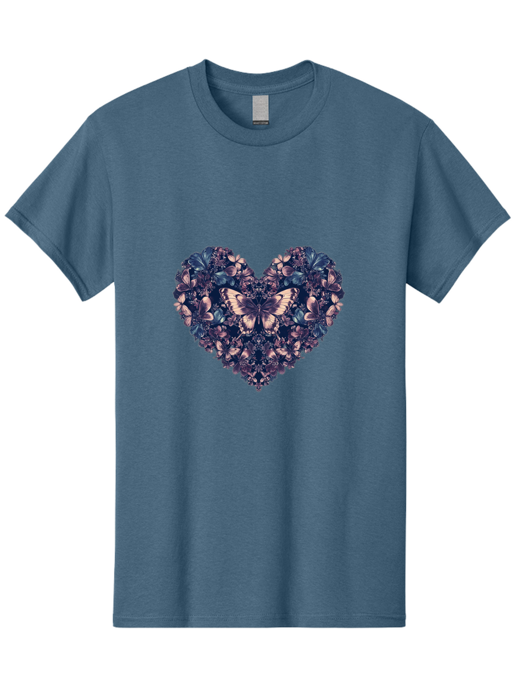Butterfly-Heart-4 Men'S Graphic Tee, 100% Cotton, Comfortable Casual Summer Wear, Machine Washable, Vintage Camera, Old Camera, Antique Camera, Black Camera, Classic Photography, Photography Equipment, Nostalgic Device, Film Camera, Camera Art Baj363