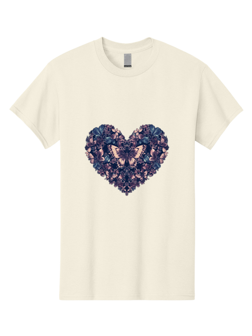 Butterfly-Heart-4 Men'S Graphic Tee, 100% Cotton, Comfortable Casual Summer Wear, Machine Washable, Vintage Camera, Old Camera, Antique Camera, Black Camera, Classic Photography, Photography Equipment, Nostalgic Device, Film Camera, Camera Art Baj363