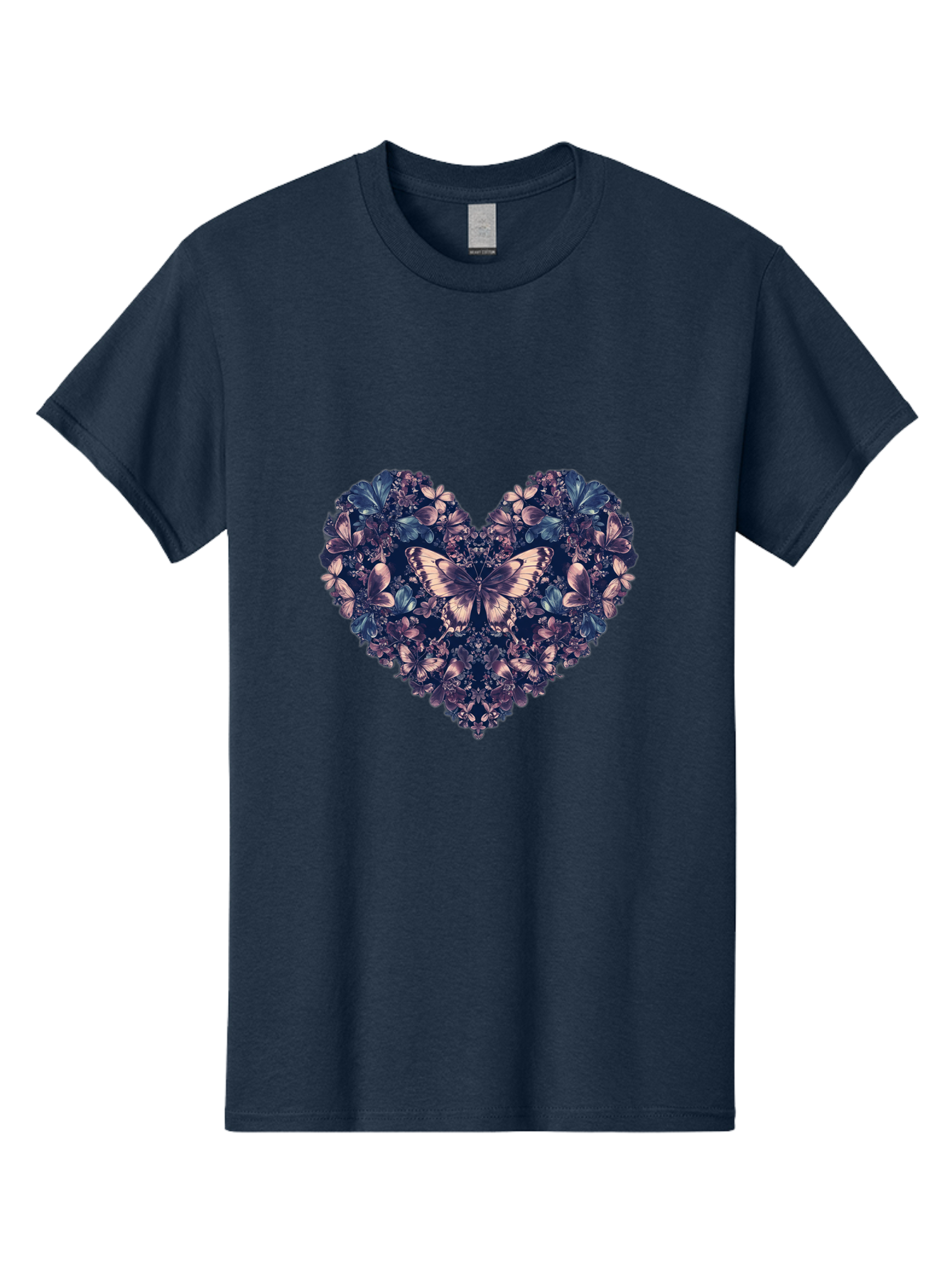 Butterfly-Heart-4 Men'S Graphic Tee, 100% Cotton, Comfortable Casual Summer Wear, Machine Washable, Vintage Camera, Old Camera, Antique Camera, Black Camera, Classic Photography, Photography Equipment, Nostalgic Device, Film Camera, Camera Art Baj363