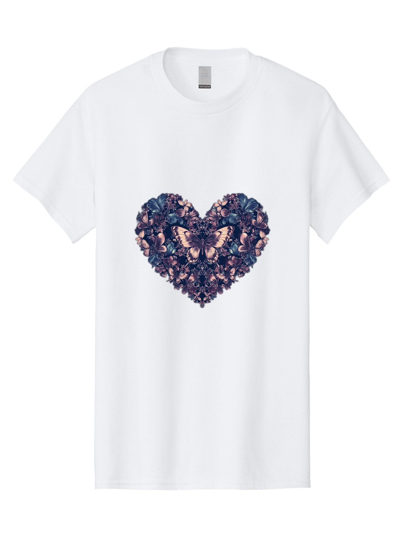Butterfly-Heart-4 Men'S Graphic Tee, 100% Cotton, Comfortable Casual Summer Wear, Machine Washable, Vintage Camera, Old Camera, Antique Camera, Black Camera, Classic Photography, Photography Equipment, Nostalgic Device, Film Camera, Camera Art Baj363
