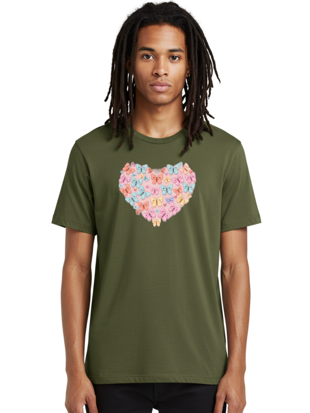 Butterfly-Heart Men'S Graphic Tee, 100% Cotton, Comfortable Casual Summer Wear, Machine Washable, Vintage Camera, Old Camera, Antique Camera, Black Camera, Classic Photography, Photography Equipment, Nostalgic Device, Film Camera, Camera Art Baj364