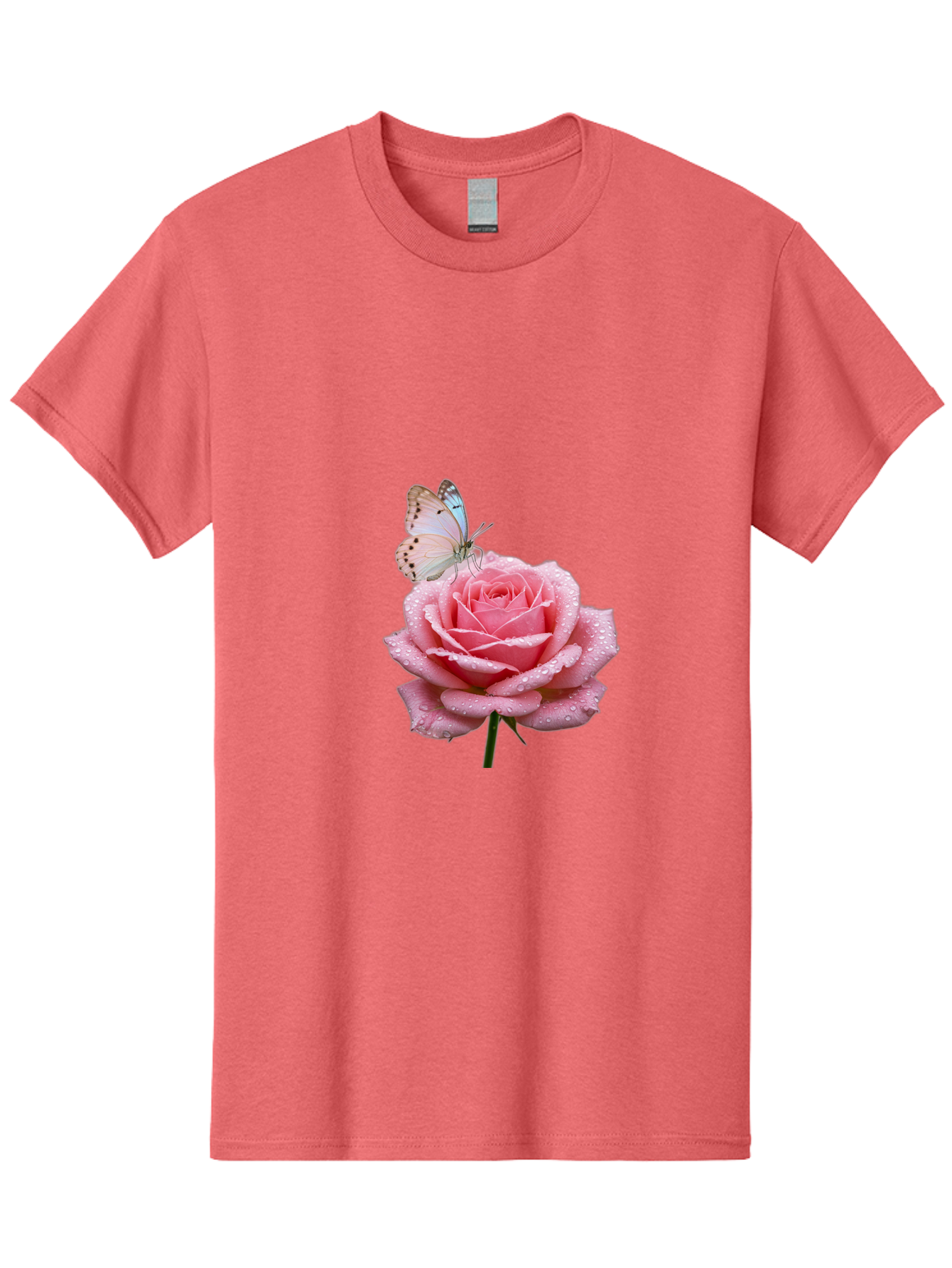 Butterfly-On-Rose Men'S Graphic Tee, 100% Cotton, Comfortable Casual Summer Wear, Machine Washable, Vintage Camera, Old Camera, Antique Camera, Black Camera, Classic Photography, Photography Equipment, Nostalgic Device, Film Camera, Camera Art Baj367