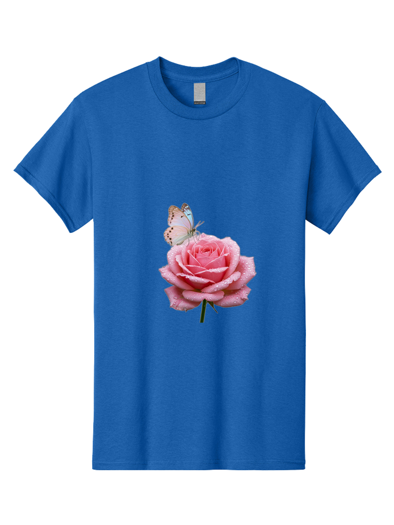Butterfly-On-Rose Men'S Graphic Tee, 100% Cotton, Comfortable Casual Summer Wear, Machine Washable, Vintage Camera, Old Camera, Antique Camera, Black Camera, Classic Photography, Photography Equipment, Nostalgic Device, Film Camera, Camera Art Baj367