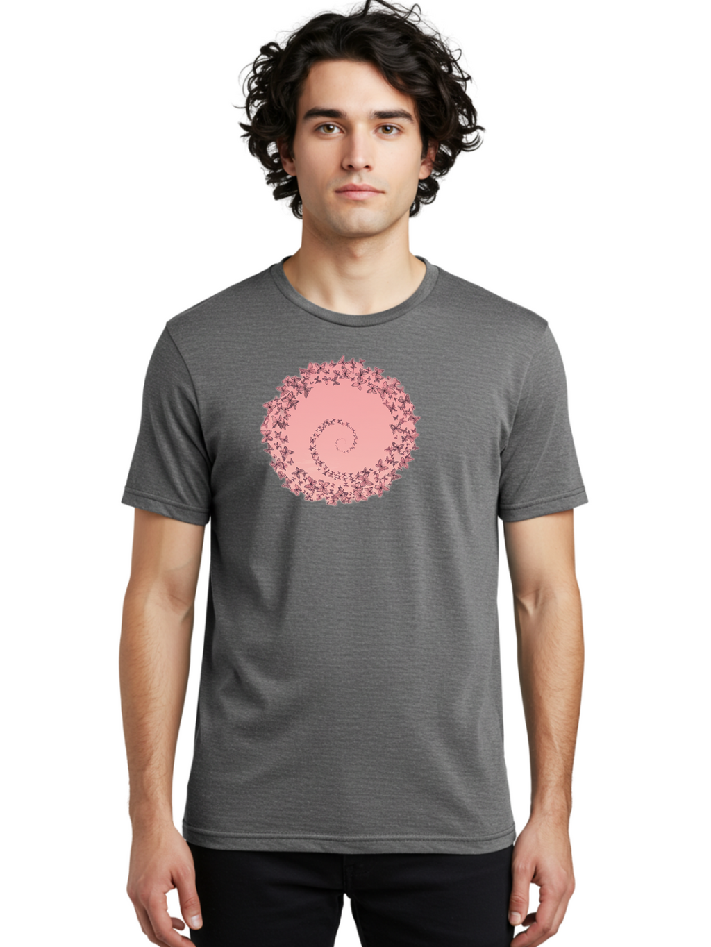 Butterfly-Spiral Men'S Graphic Tee, 100% Cotton, Comfortable Casual Summer Wear, Machine Washable, Vintage Camera, Old Camera, Antique Camera, Black Camera, Classic Photography, Photography Equipment, Nostalgic Device, Film Camera, Camera Art Baj368