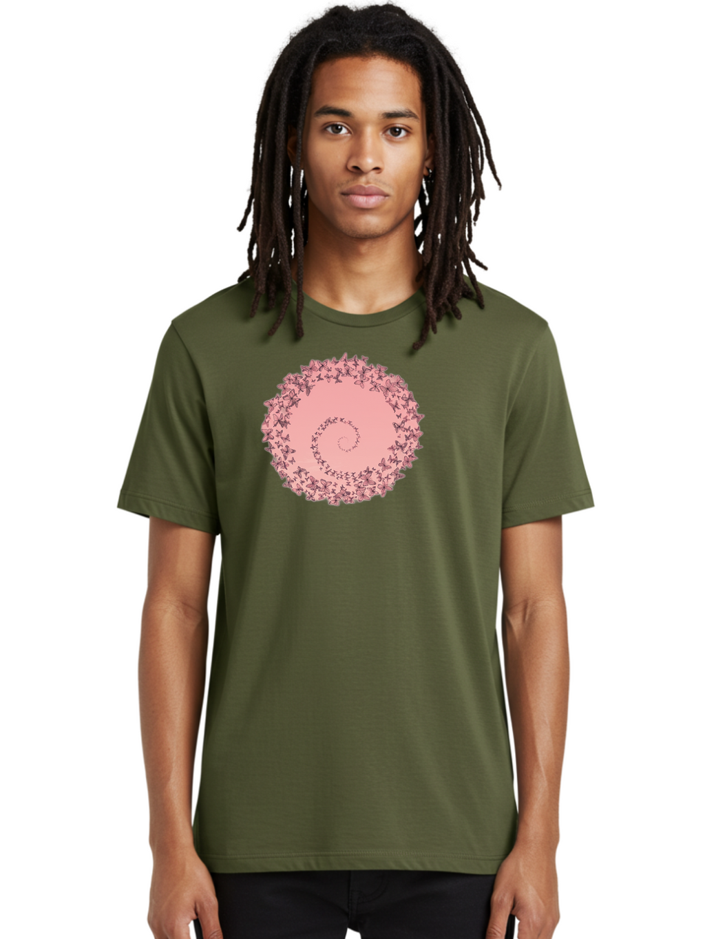 Butterfly-Spiral Men'S Graphic Tee, 100% Cotton, Comfortable Casual Summer Wear, Machine Washable, Vintage Camera, Old Camera, Antique Camera, Black Camera, Classic Photography, Photography Equipment, Nostalgic Device, Film Camera, Camera Art Baj368
