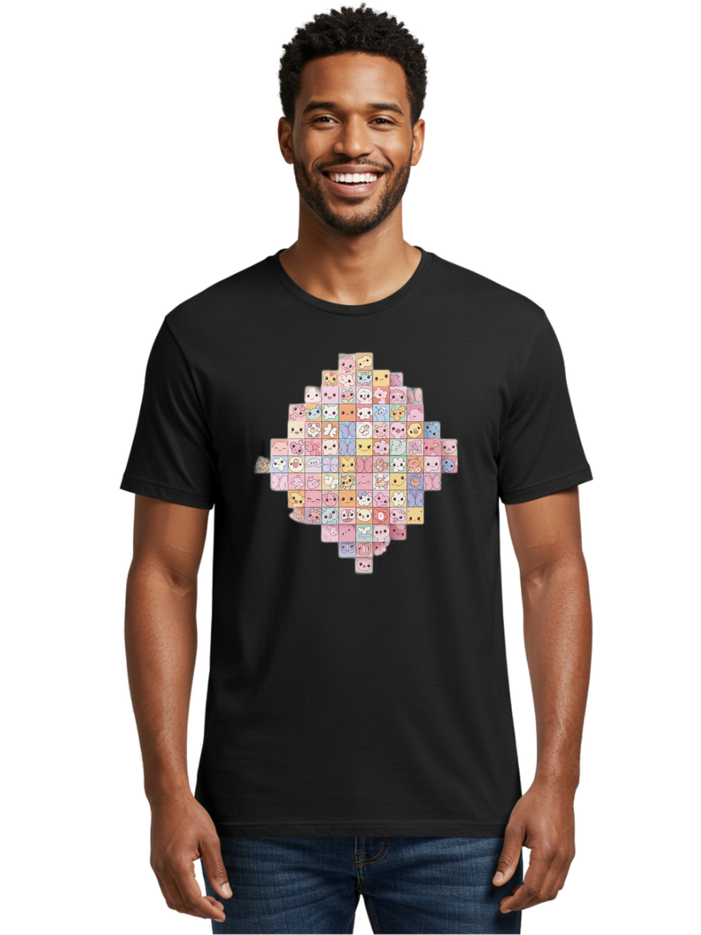 Candy-Crush-Grid Men'S Graphic Tee, 100% Cotton, Comfortable Casual Summer Wear, Machine Washable, Vintage Camera, Old Camera, Antique Camera, Black Camera, Classic Photography, Photography Equipment, Nostalgic Device, Film Camera, Camera Art Baj371