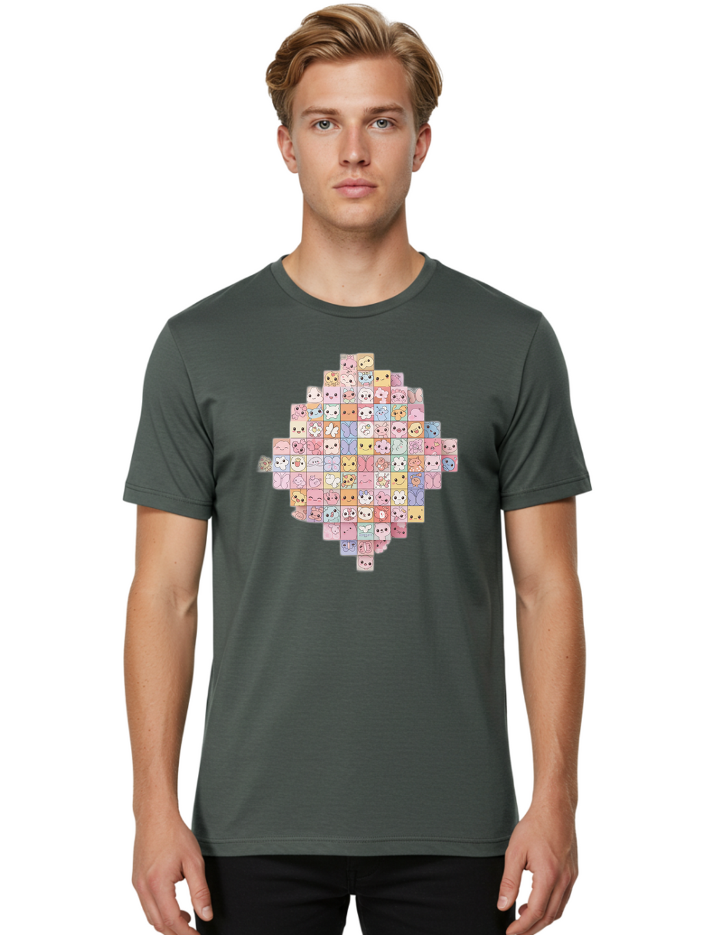 Candy-Crush-Grid Men'S Graphic Tee, 100% Cotton, Comfortable Casual Summer Wear, Machine Washable, Vintage Camera, Old Camera, Antique Camera, Black Camera, Classic Photography, Photography Equipment, Nostalgic Device, Film Camera, Camera Art Baj371
