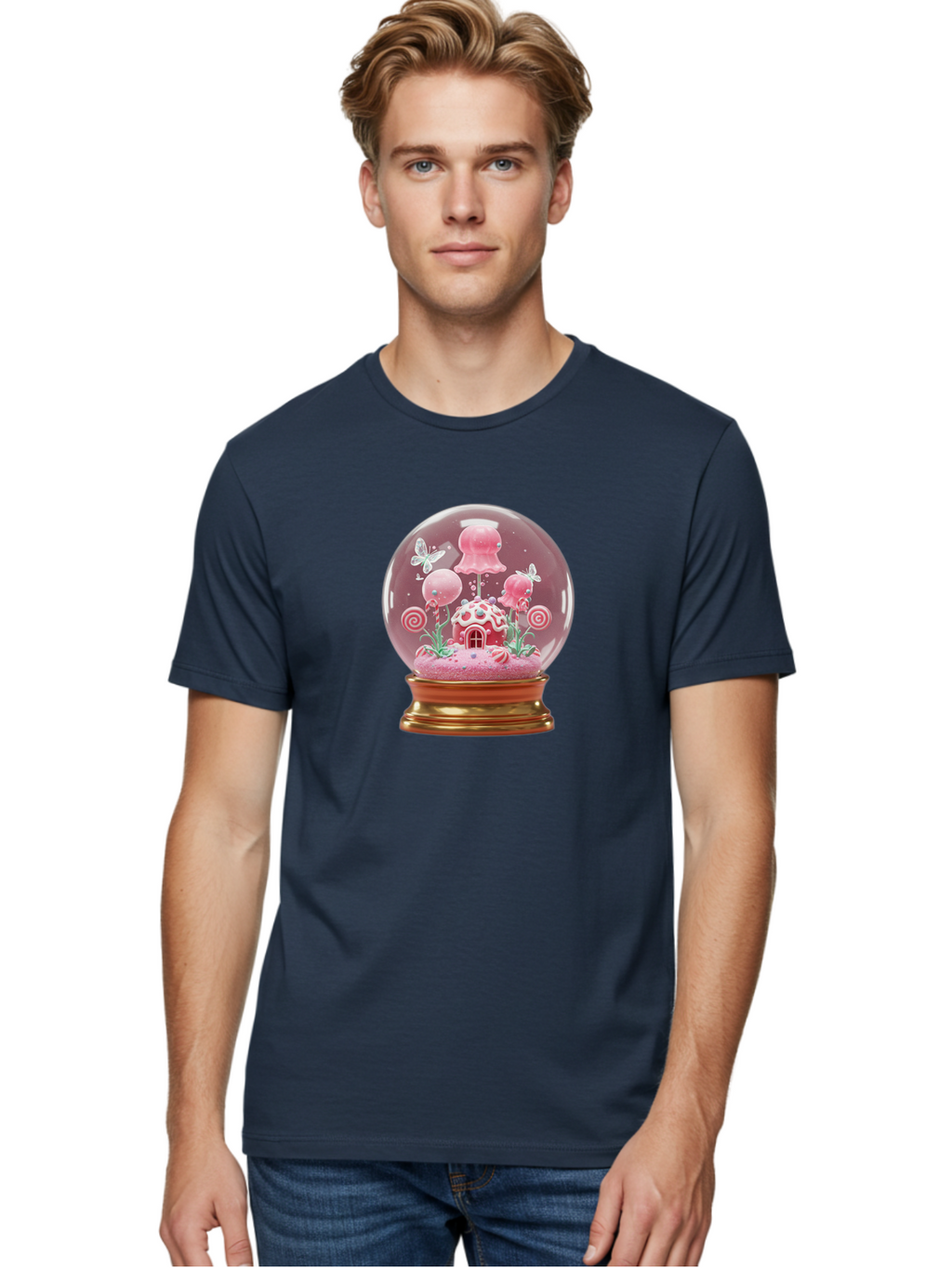 Candy-House-Snow-Globe Men'S Graphic Tee, 100% Cotton, Comfortable Casual Summer Wear, Machine Washable, Vintage Camera, Old Camera, Antique Camera, Black Camera, Classic Photography, Photography Equipment, Nostalgic Device, Film Camera, Baj372
