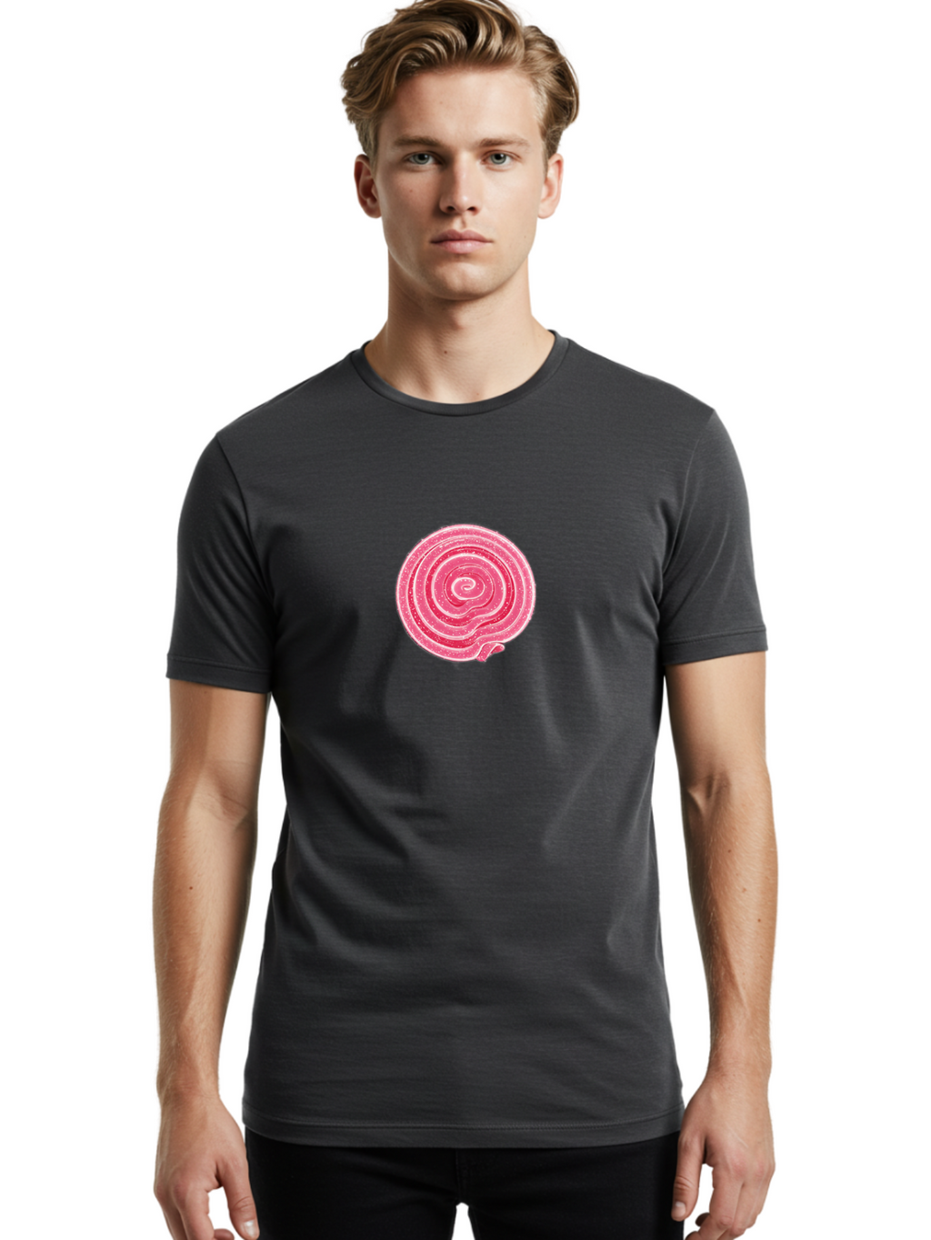 Candy-Swirl Men'S Graphic Tee, 100% Cotton, Comfortable Casual Summer Wear, Machine Washable, Vintage Camera, Old Camera, Antique Camera, Black Camera, Classic Photography, Photography Equipment, Nostalgic Device, Film Camera, Camera Art Baj375