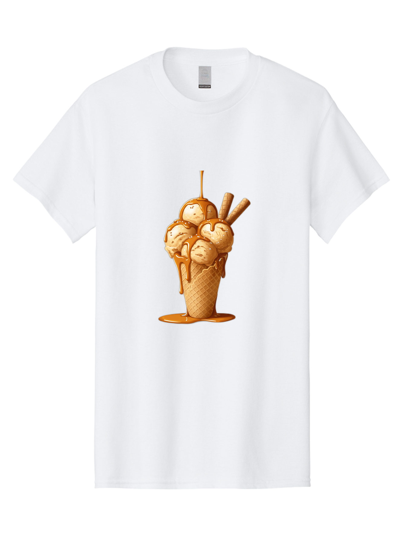Caramel-Ice-Cream-Cone Men'S Graphic Tee, 100% Cotton, Comfortable Casual Summer Wear, Machine Washable, Vintage Camera, Old Camera, Antique Camera, Black Camera, Classic Photography, Photography Equipment, Nostalgic Device, Film Camera, Baj378