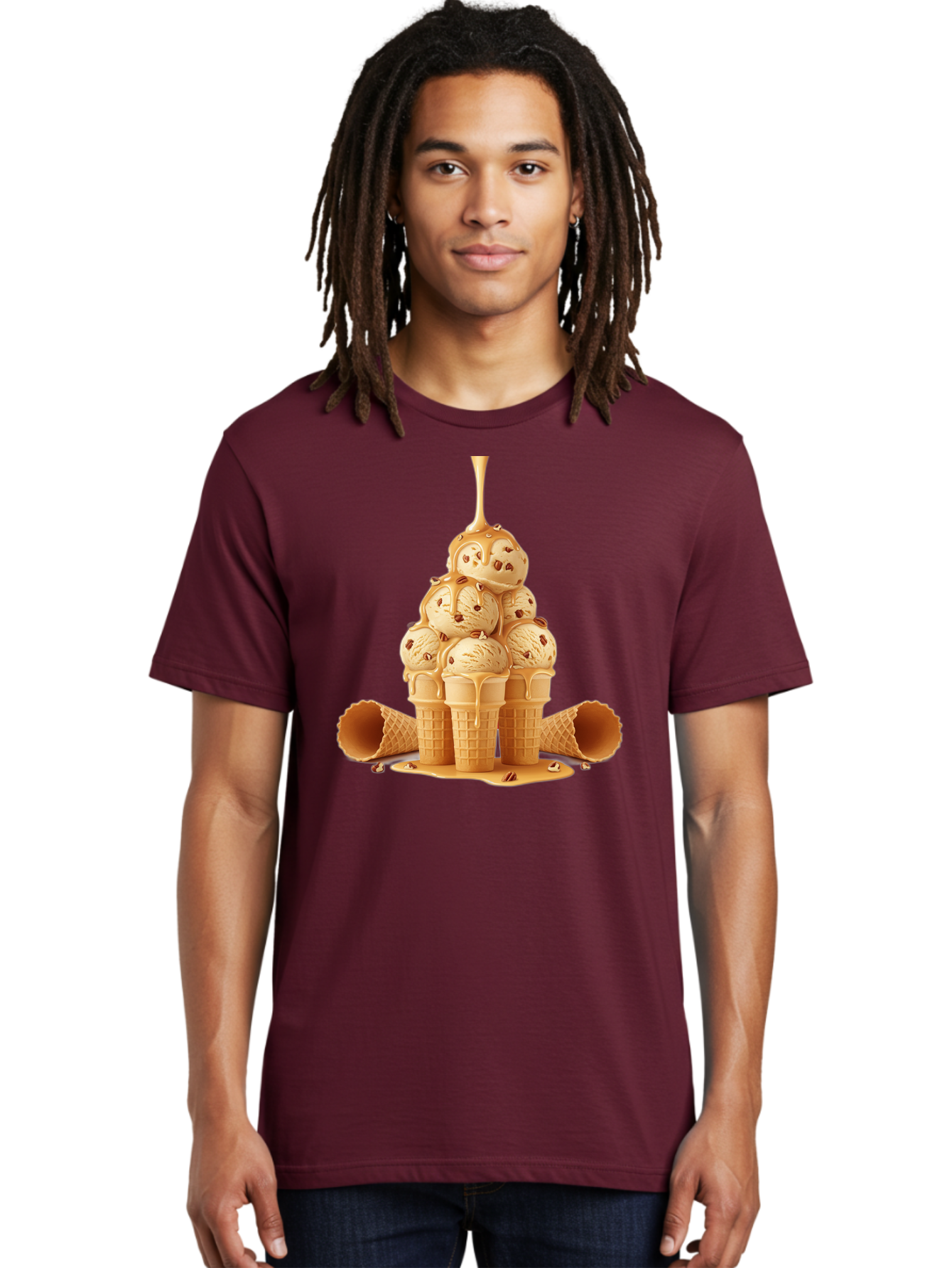 Caramel-Ice-Cream-Cones Men'S Graphic Tee, 100% Cotton, Comfortable Casual Summer Wear, Machine Washable, Vintage Camera, Old Camera, Antique Camera, Black Camera, Classic Photography, Photography Equipment, Nostalgic Device, Film Camera, Baj379