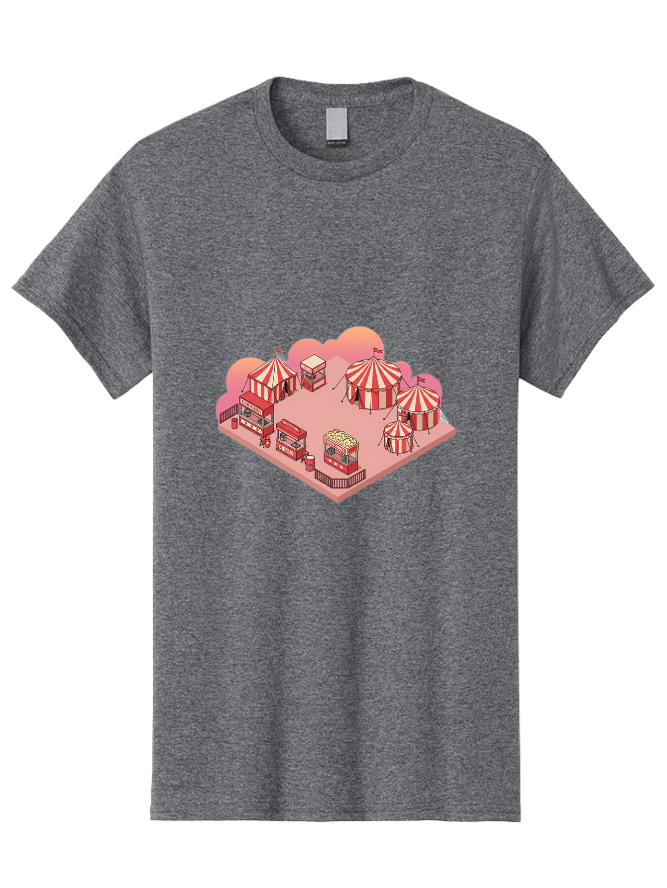 Carnival-Scene-1 Men'S Graphic Tee, 100% Cotton, Comfortable Casual Summer Wear, Machine Washable, Vintage Camera, Old Camera, Antique Camera, Black Camera, Classic Photography, Photography Equipment, Nostalgic Device, Film Camera, Camera Art Baj380