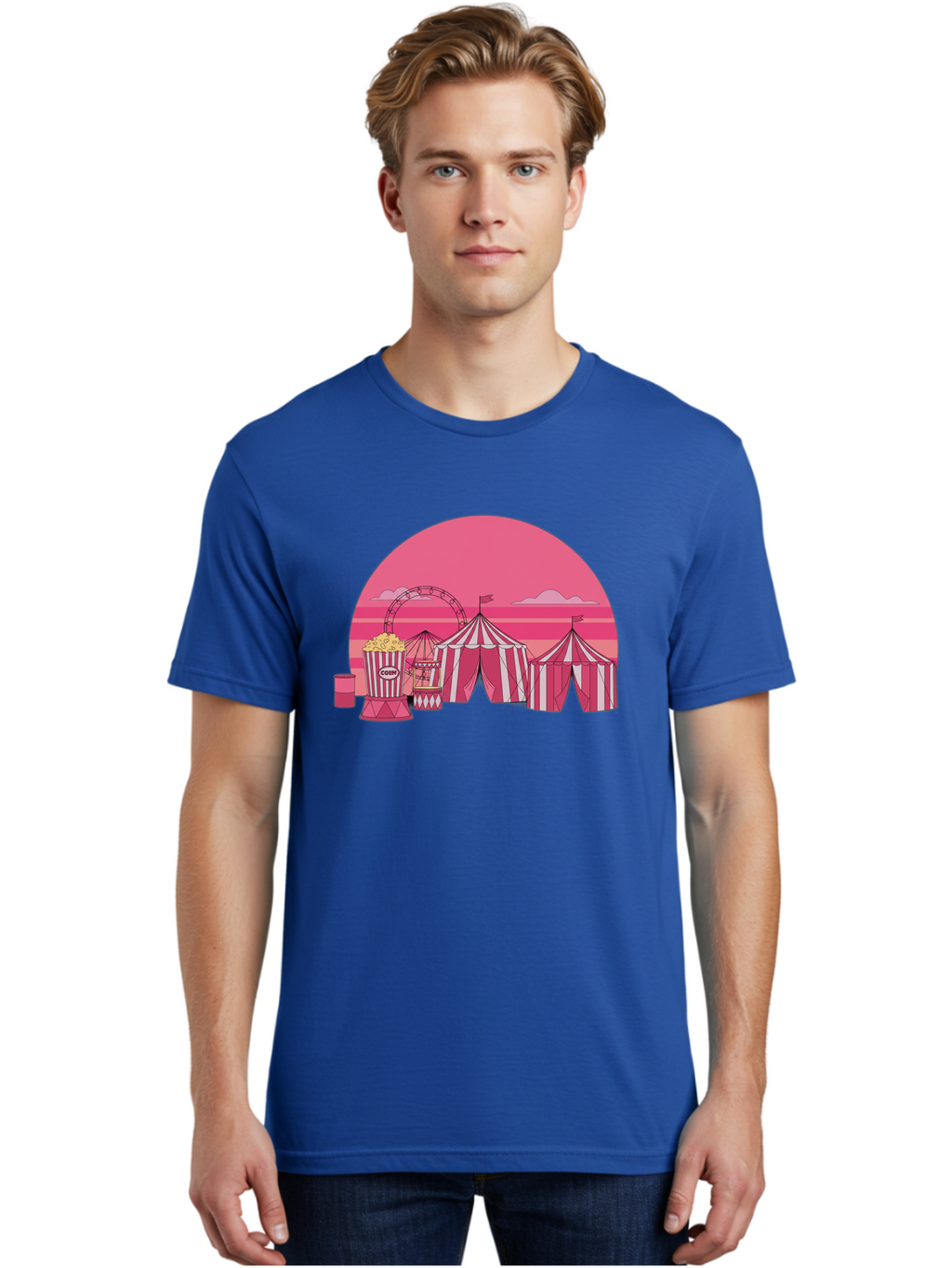 Carnival-Scene Men'S Graphic Tee, 100% Cotton, Comfortable Casual Summer Wear, Machine Washable, Vintage Camera, Old Camera, Antique Camera, Black Camera, Classic Photography, Photography Equipment, Nostalgic Device, Film Camera, Camera Art Baj382