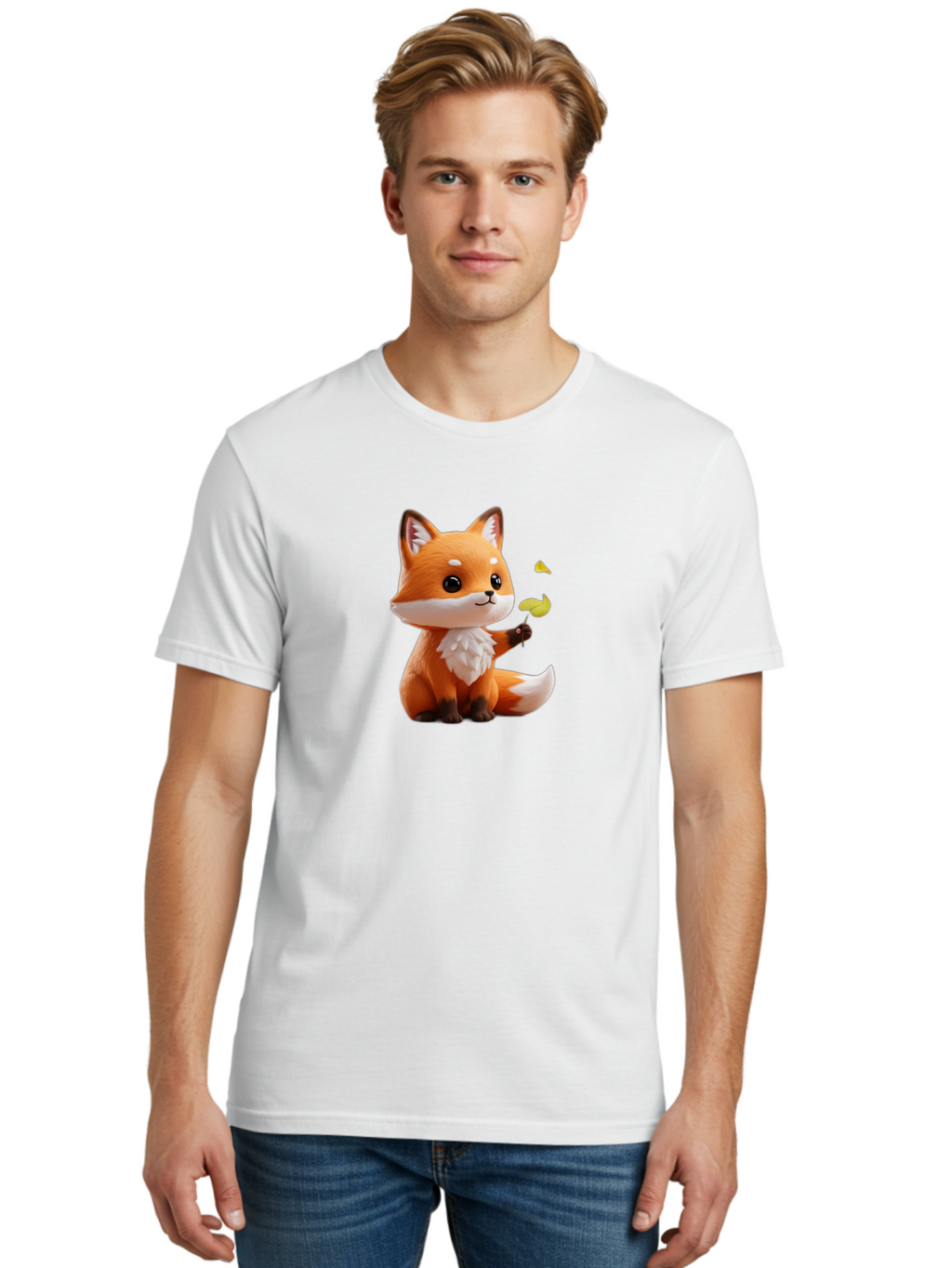 Cartoon-Fox-2 Men'S Graphic Tee, 100% Cotton, Comfortable Casual Summer Wear, Machine Washable, Vintage Camera, Old Camera, Antique Camera, Black Camera, Classic Photography, Photography Equipment, Nostalgic Device, Film Camera, Camera Art Baj384