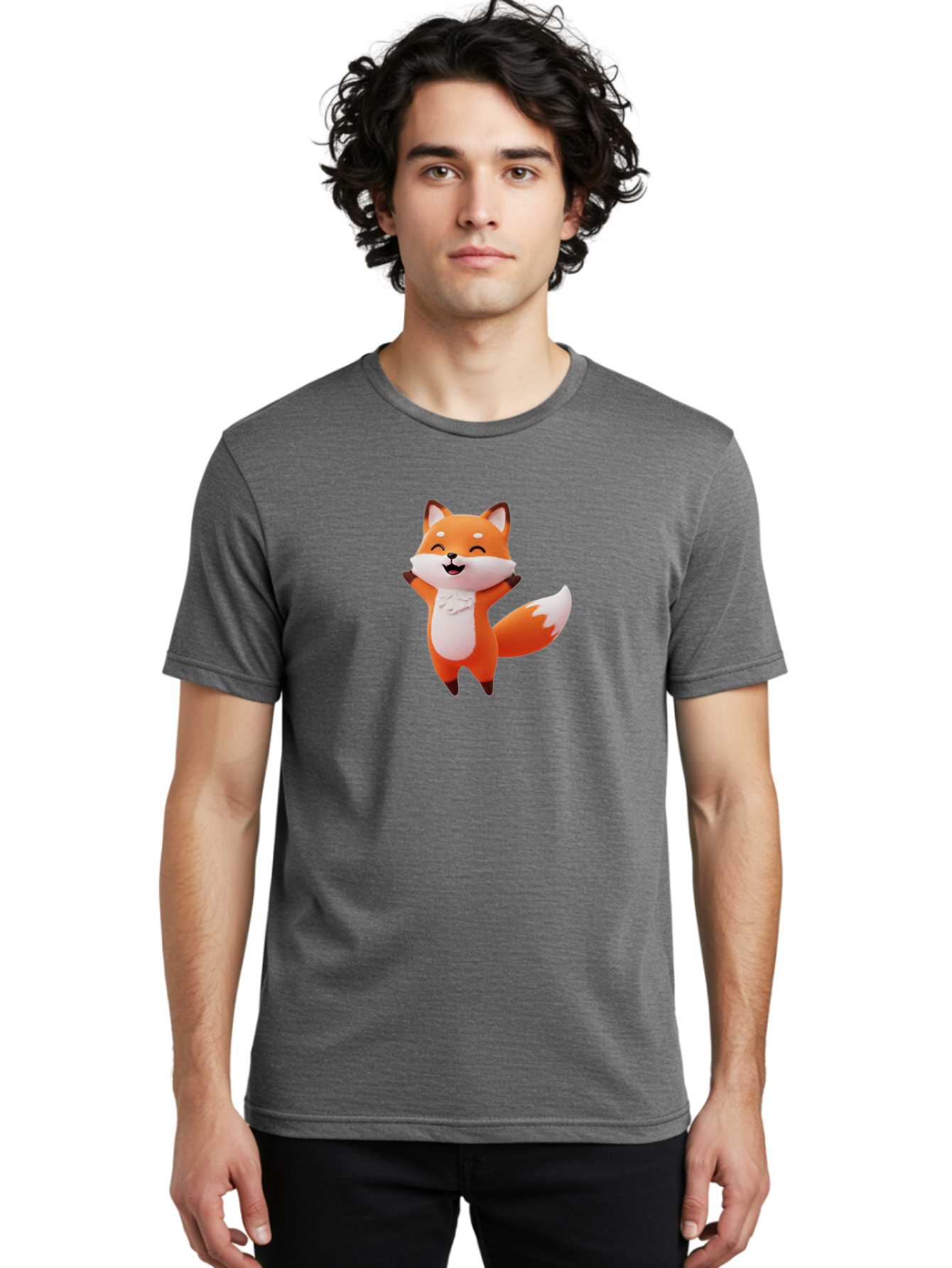 Cartoon-Fox-3 Men'S Graphic Tee, 100% Cotton, Comfortable Casual Summer Wear, Machine Washable, Vintage Camera, Old Camera, Antique Camera, Black Camera, Classic Photography, Photography Equipment, Nostalgic Device, Film Camera, Camera Art Baj385
