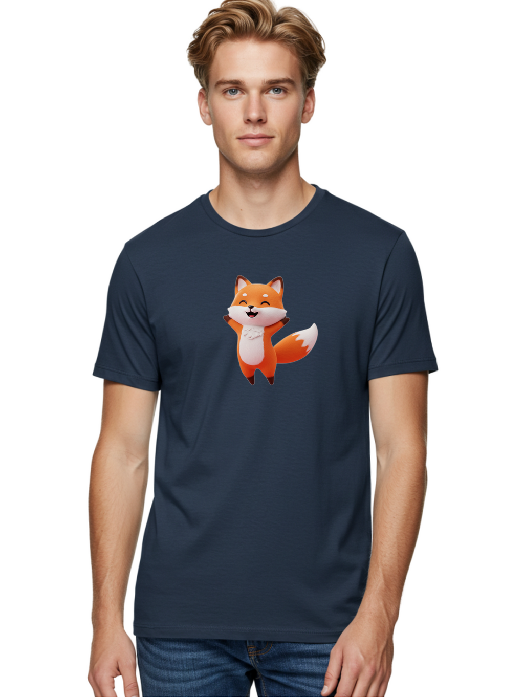 Cartoon-Fox-3 Men'S Graphic Tee, 100% Cotton, Comfortable Casual Summer Wear, Machine Washable, Vintage Camera, Old Camera, Antique Camera, Black Camera, Classic Photography, Photography Equipment, Nostalgic Device, Film Camera, Camera Art Baj385