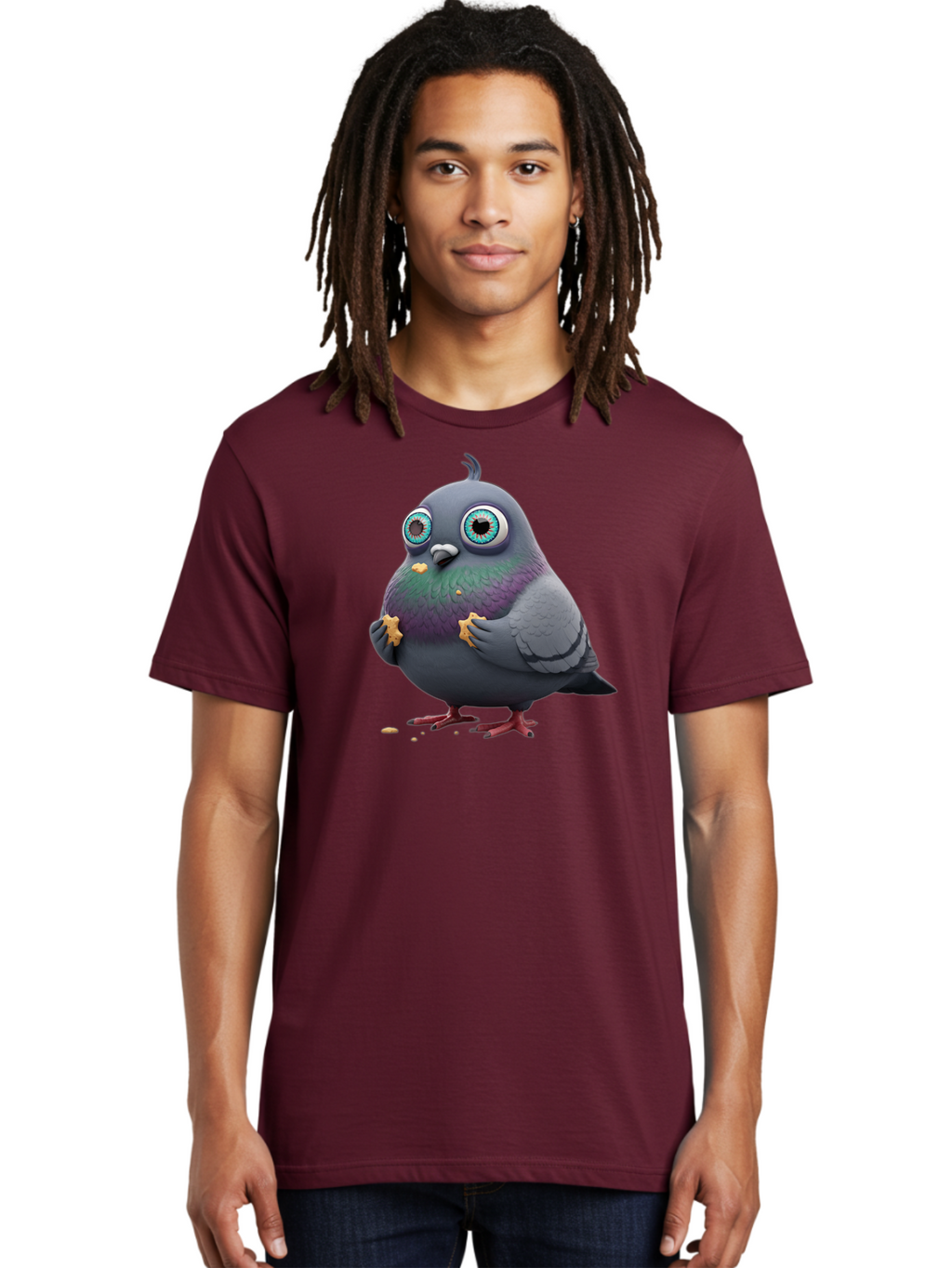 Cartoon-Pigeon Men'S Graphic Tee, 100% Cotton, Comfortable Casual Summer Wear, Machine Washable, Vintage Camera, Old Camera, Antique Camera, Black Camera, Classic Photography, Photography Equipment, Nostalgic Device, Film Camera, Camera Art Baj387