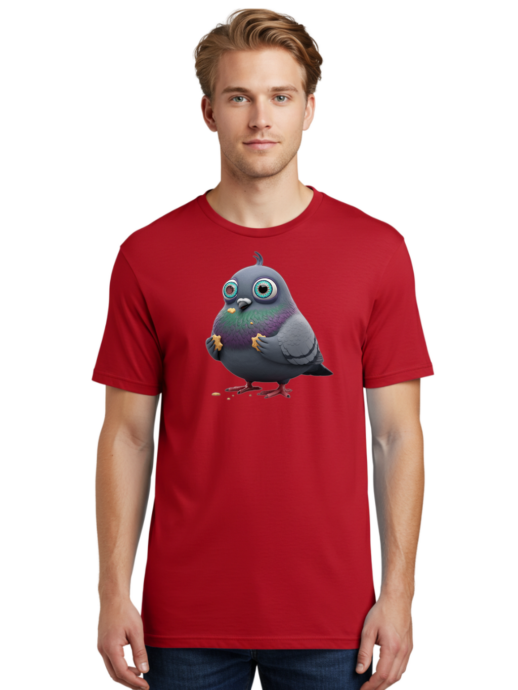 Cartoon-Pigeon Men'S Graphic Tee, 100% Cotton, Comfortable Casual Summer Wear, Machine Washable, Vintage Camera, Old Camera, Antique Camera, Black Camera, Classic Photography, Photography Equipment, Nostalgic Device, Film Camera, Camera Art Baj387
