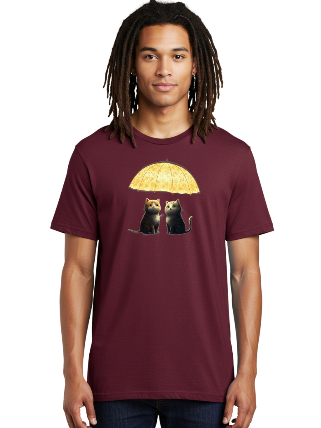 Cats-Under-Umbrella Men'S Graphic Tee, 100% Cotton, Comfortable Casual Summer Wear, Machine Washable, Vintage Camera, Old Camera, Antique Camera, Black Camera, Classic Photography, Photography Equipment, Nostalgic Device, Film Camera, Baj391