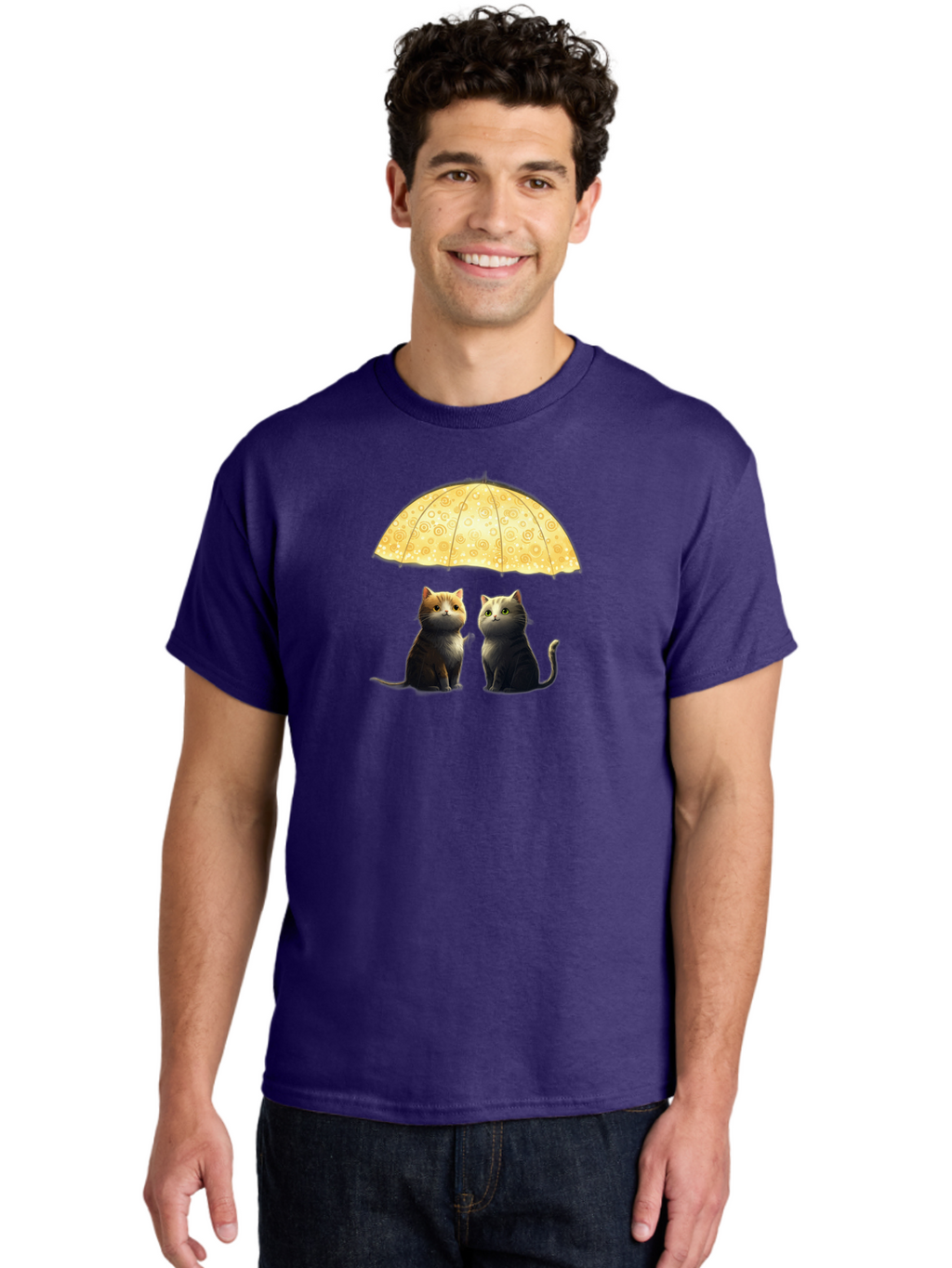 Cats-Under-Umbrella Men'S Graphic Tee, 100% Cotton, Comfortable Casual Summer Wear, Machine Washable, Vintage Camera, Old Camera, Antique Camera, Black Camera, Classic Photography, Photography Equipment, Nostalgic Device, Film Camera, Baj391
